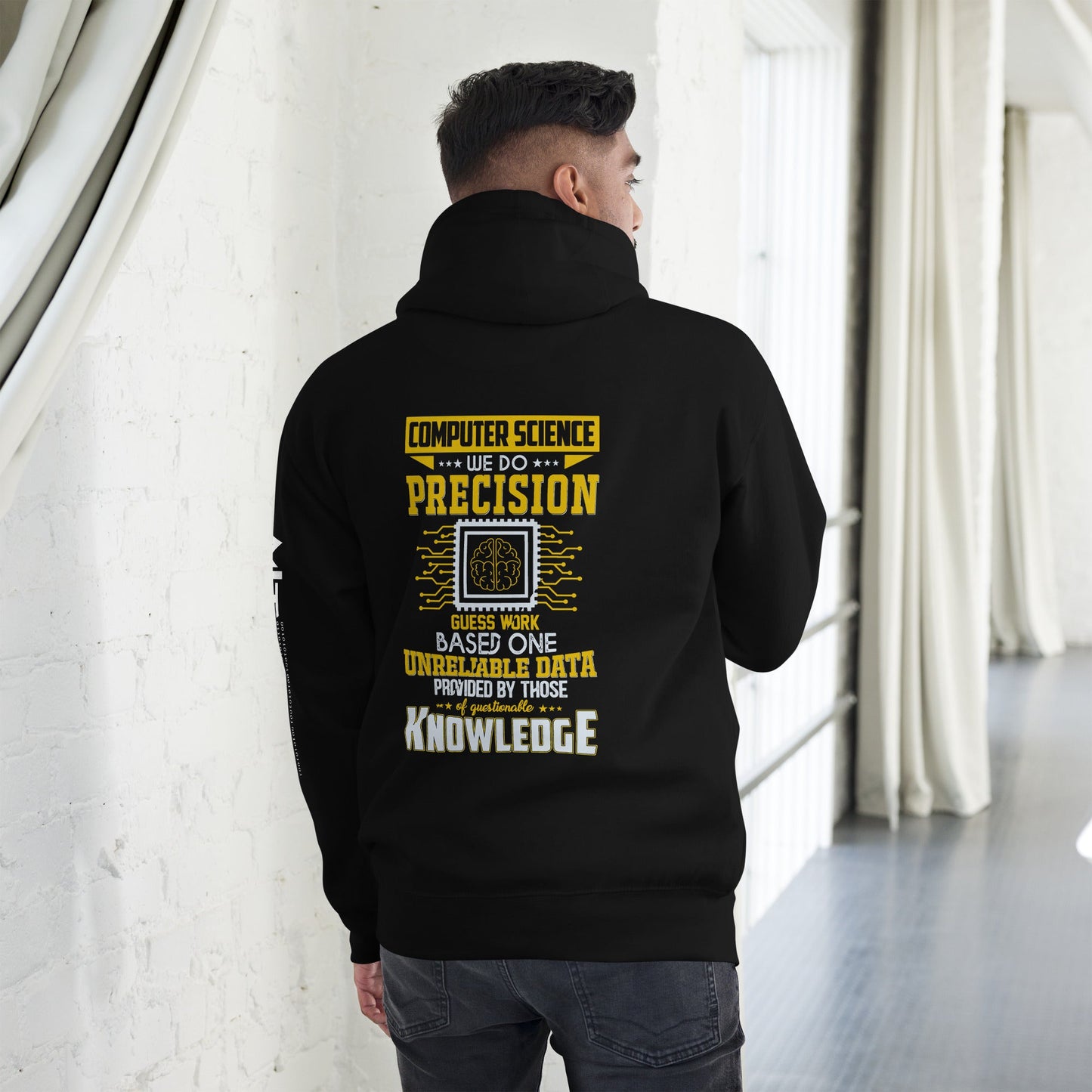 Computer Science: We do V1 - Unisex Hoodie ( Back Print ) by DarkByteGear