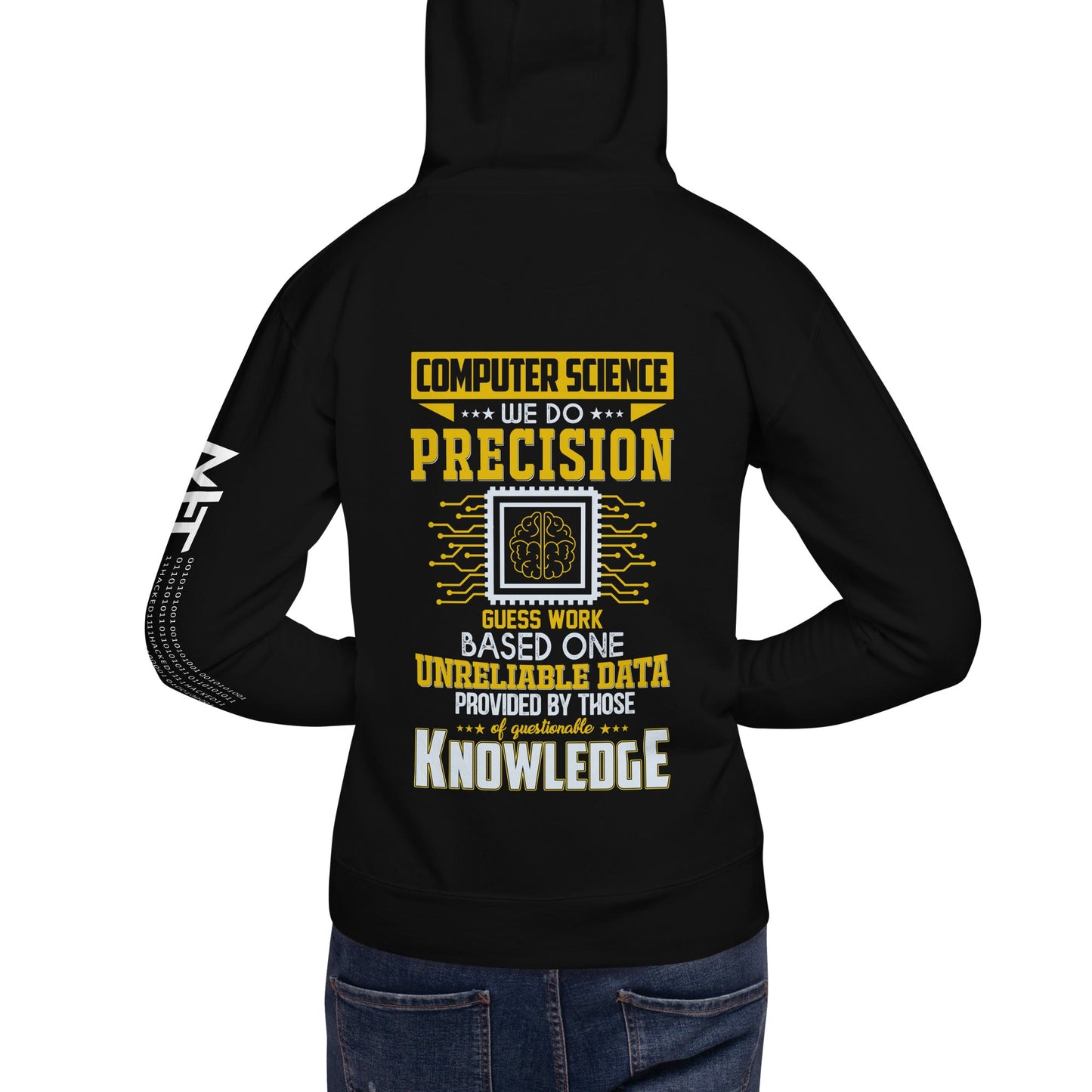 Computer Science: We do V1 - Unisex Hoodie ( Back Print ) by DarkByteGear