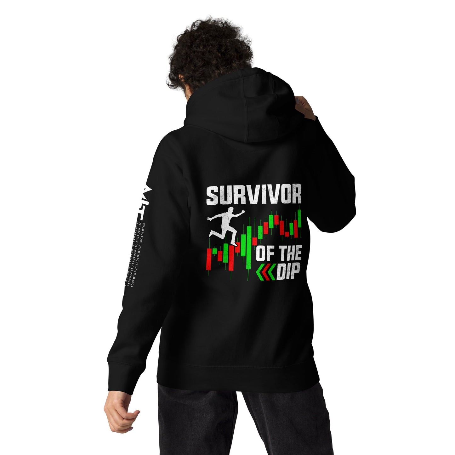 Survivor of the Dip - Unisex Hoodie ( Back Print ) by DarkByteGear