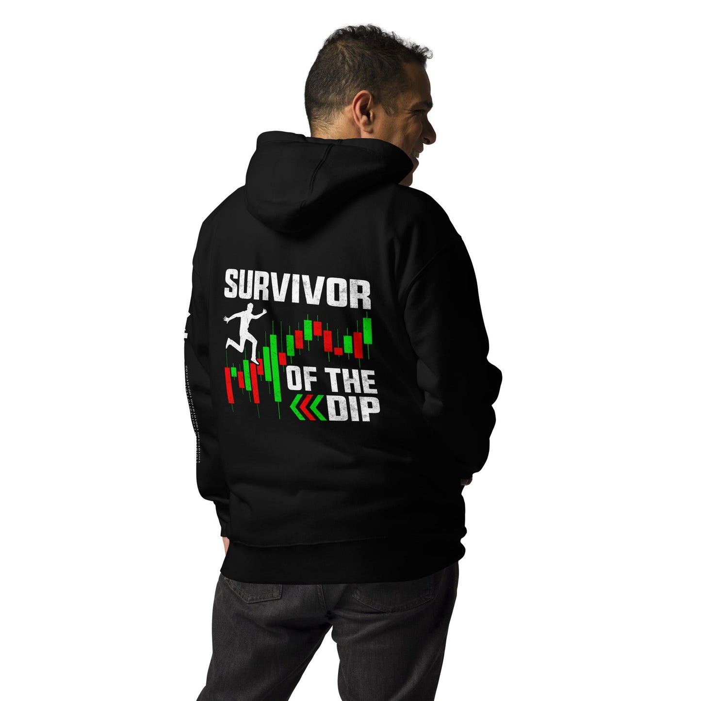 Survivor of the Dip - Unisex Hoodie ( Back Print ) by DarkByteGear