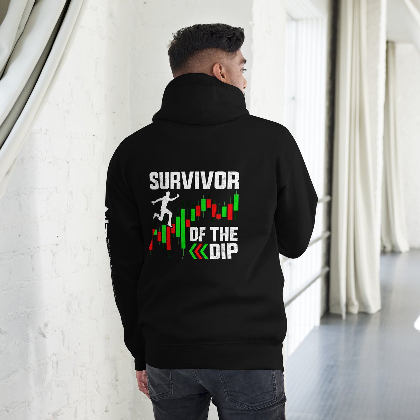 Survivor of the Dip - Unisex Hoodie ( Back Print ) by DarkByteGear