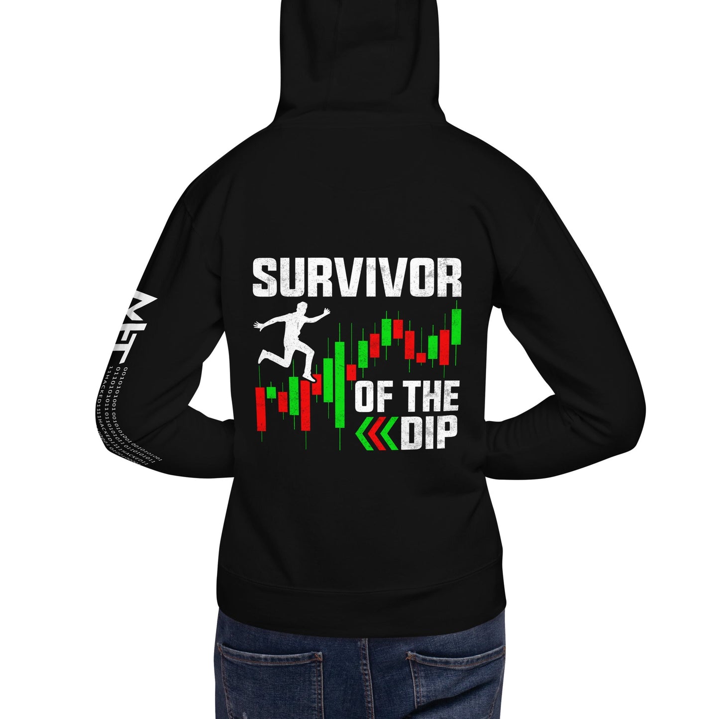 Survivor of the Dip - Unisex Hoodie ( Back Print ) by DarkByteGear