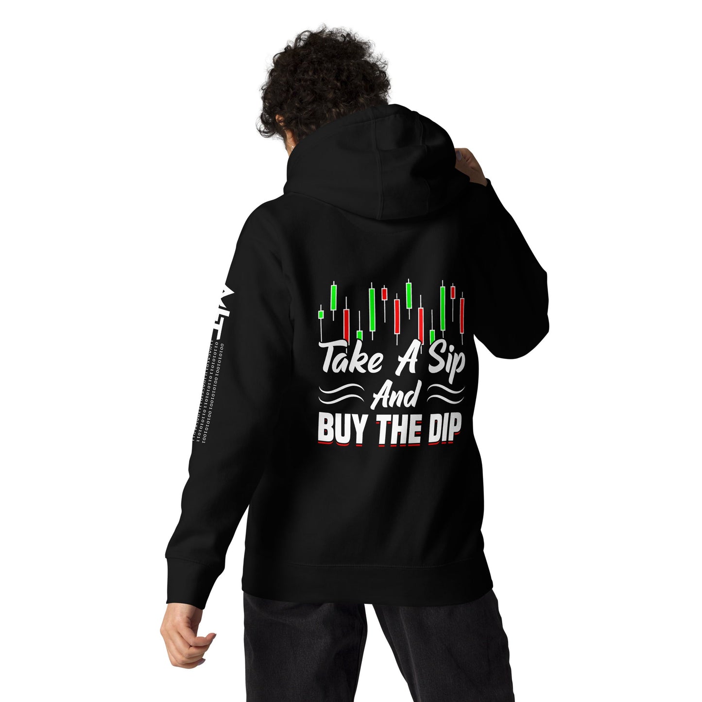 Take a Sip and Buy the Dip - Unisex Hoodie ( Back Print ) by DarkByteGear