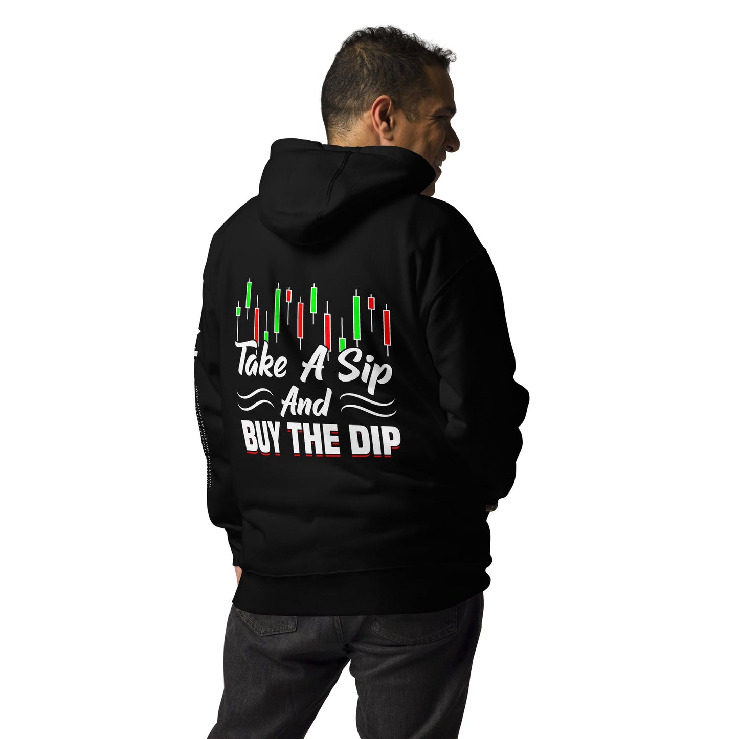 Take a Sip and Buy the Dip - Unisex Hoodie ( Back Print ) by DarkByteGear