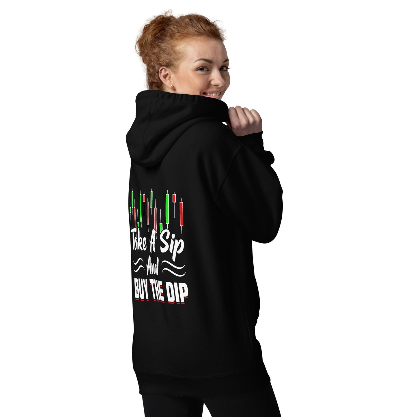 Take a Sip and Buy the Dip - Unisex Hoodie ( Back Print ) by DarkByteGear