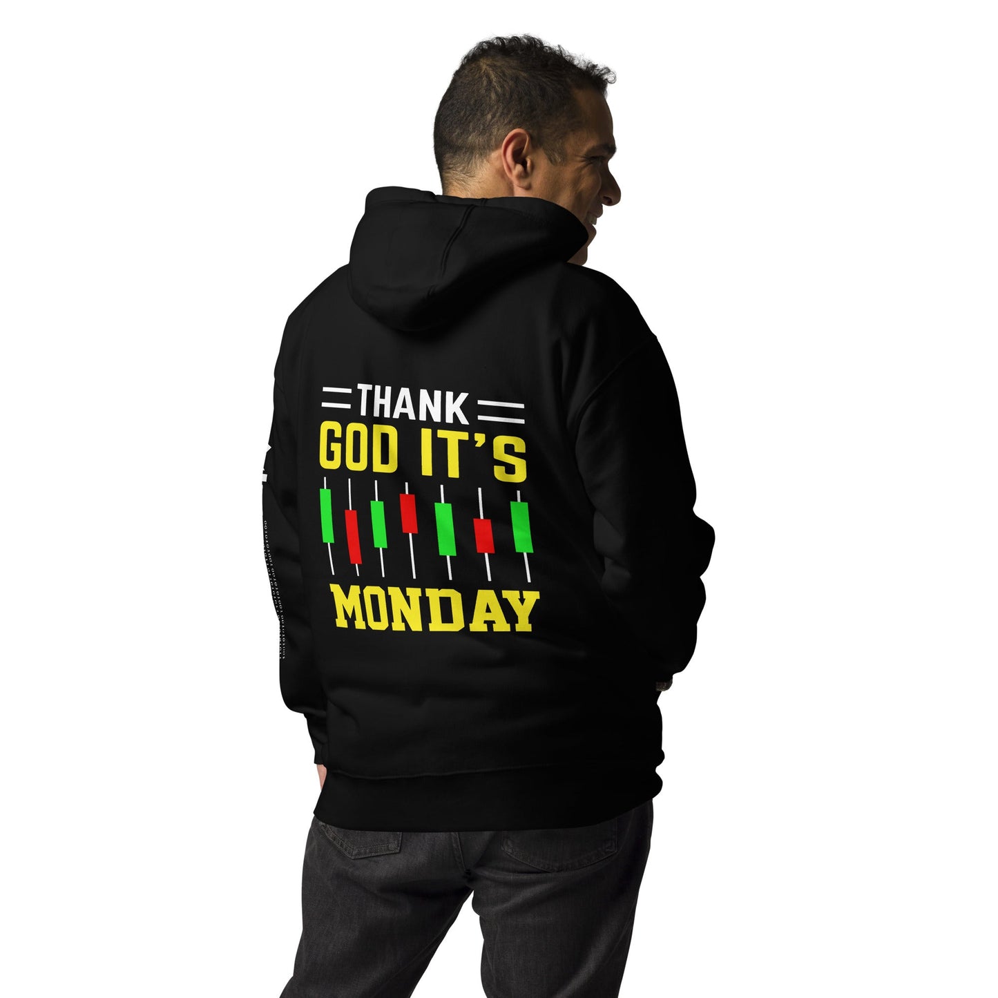 Thank God! It's Monday - Unisex Hoodie ( Back Print ) by DarkByteGear