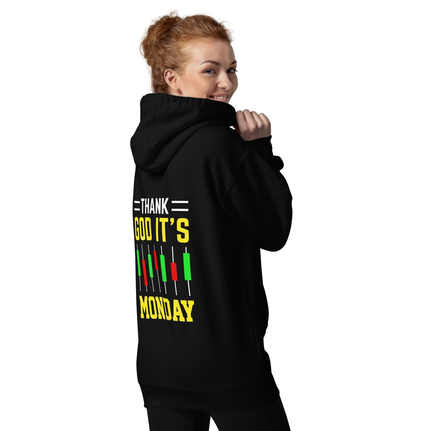 Thank God! It's Monday - Unisex Hoodie ( Back Print ) by DarkByteGear