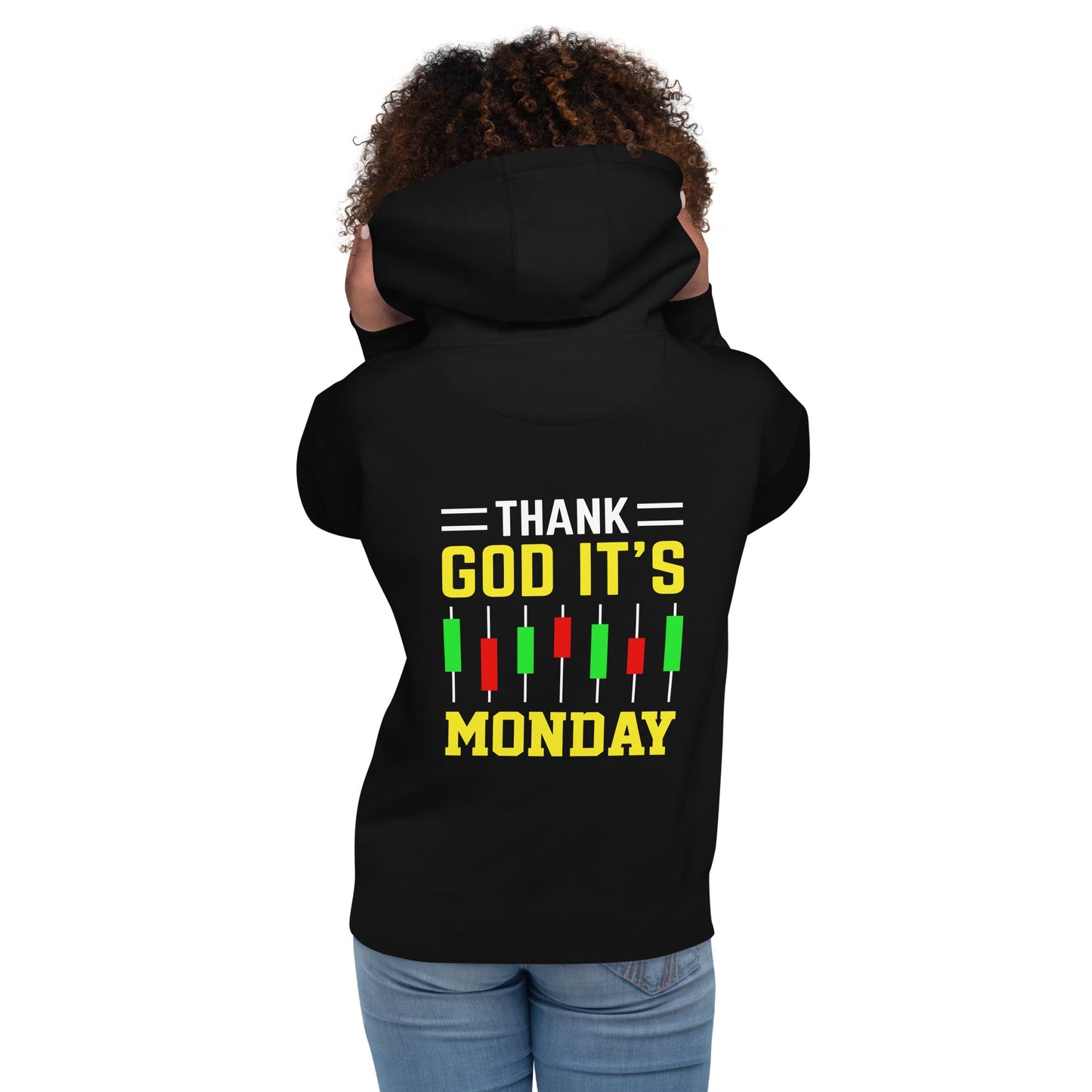 Thank God! It's Monday - Unisex Hoodie ( Back Print ) by DarkByteGear
