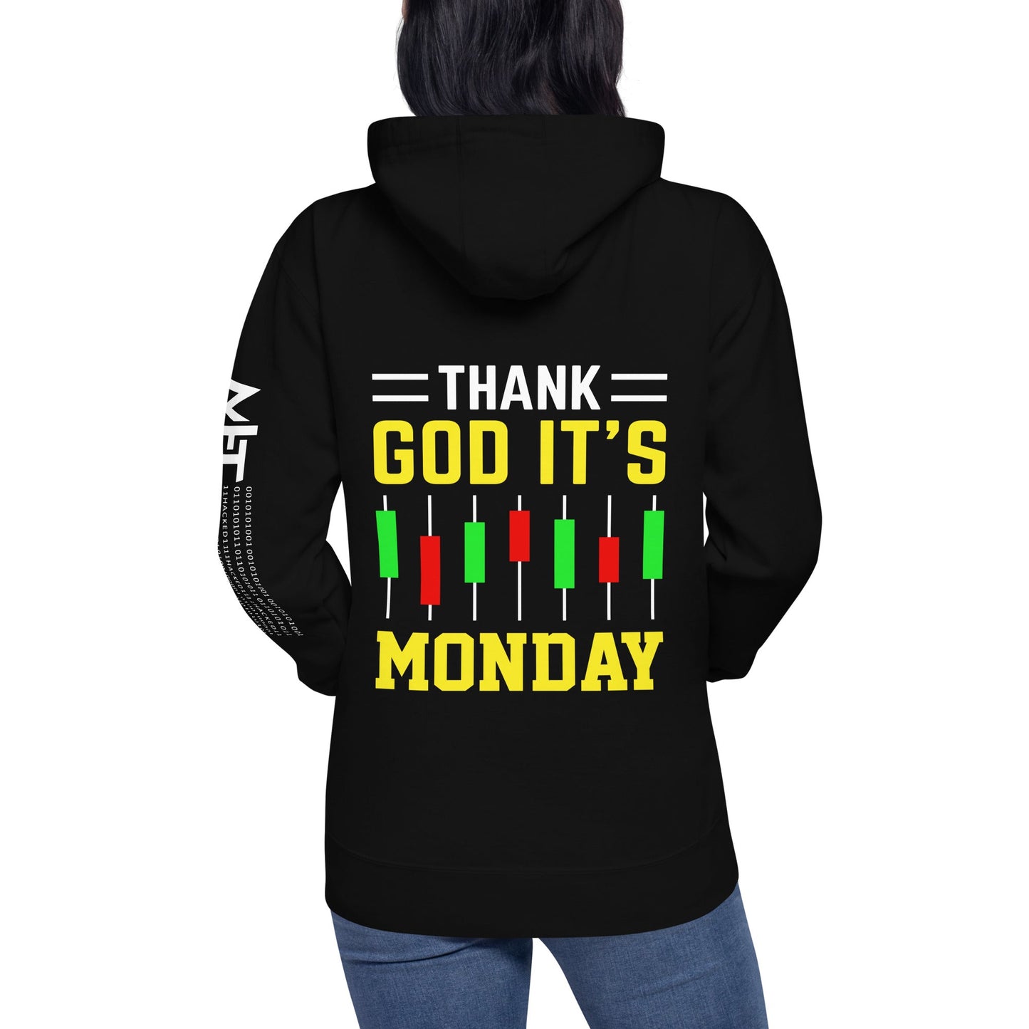 Thank God! It's Monday - Unisex Hoodie ( Back Print ) by DarkByteGear
