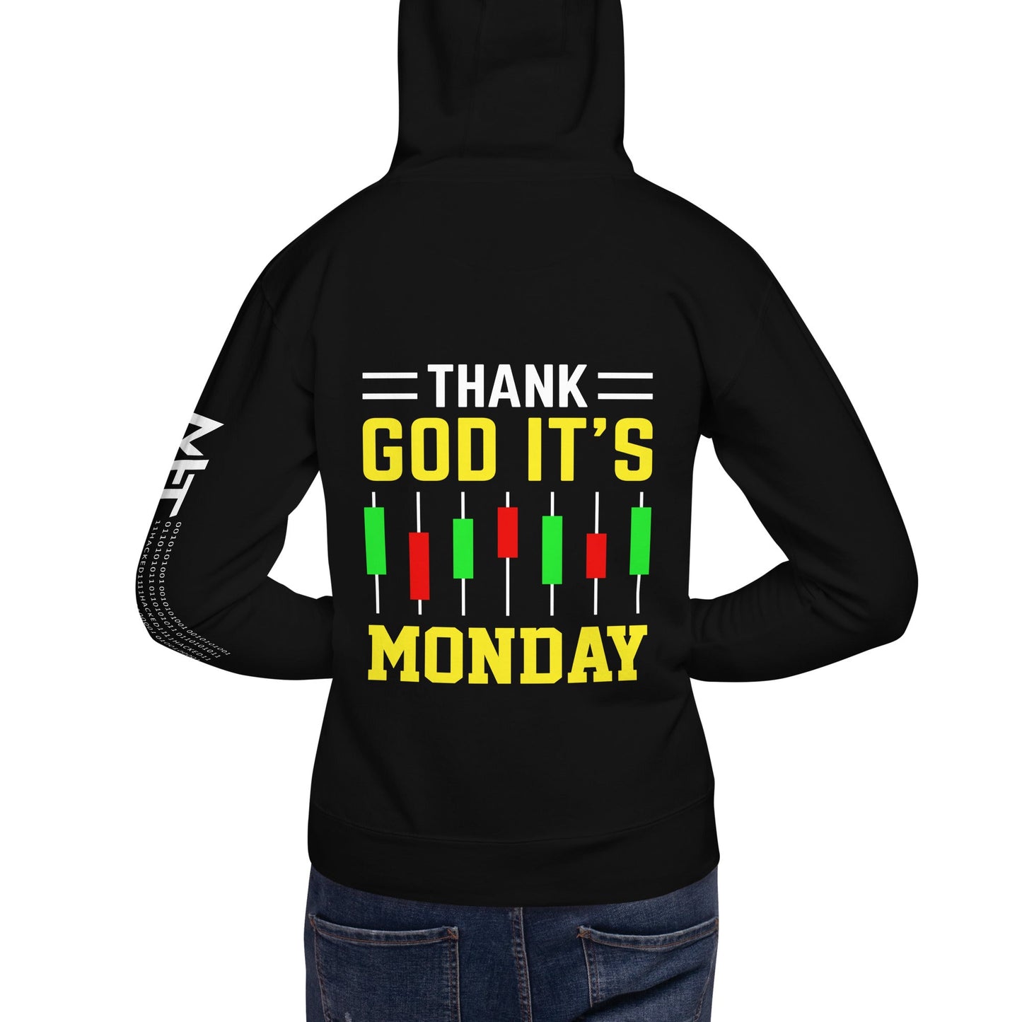 Thank God! It's Monday - Unisex Hoodie ( Back Print ) by DarkByteGear