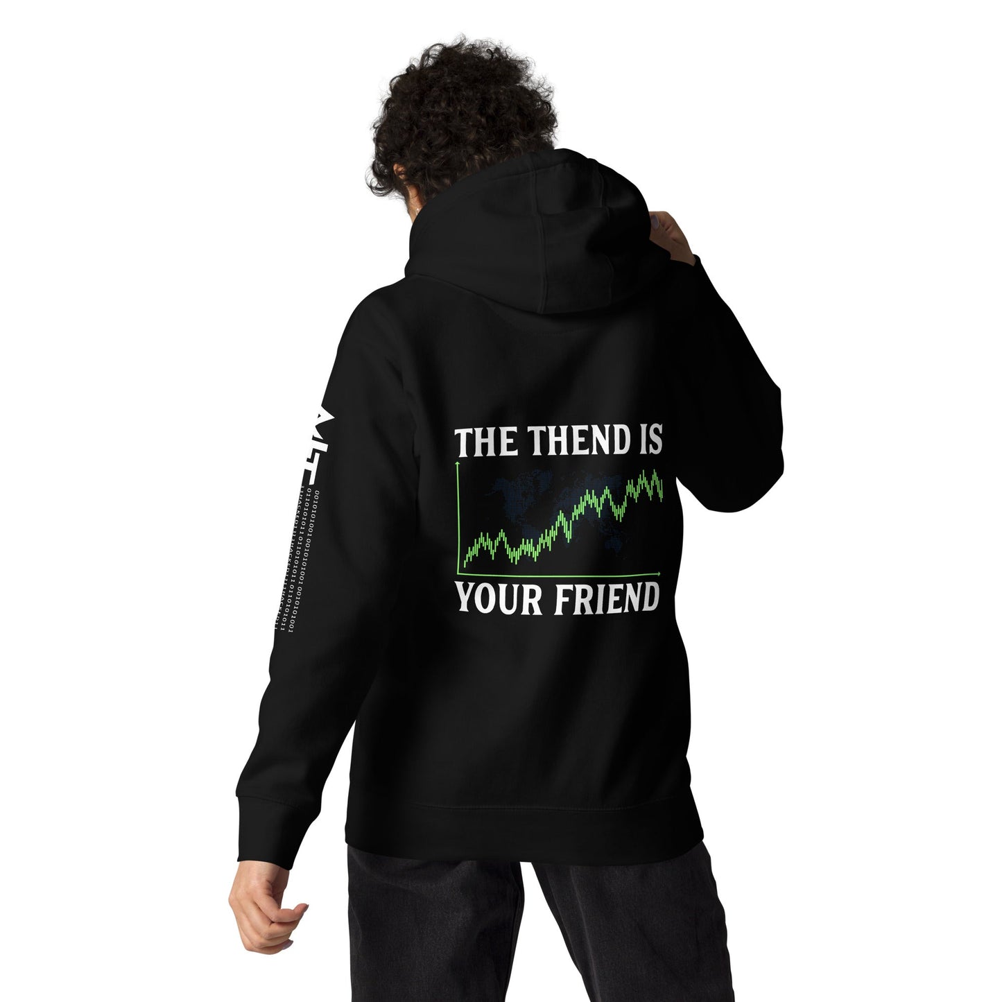 The Trend is your friend - Unisex Hoodie ( Back Print ) by DarkByteGear