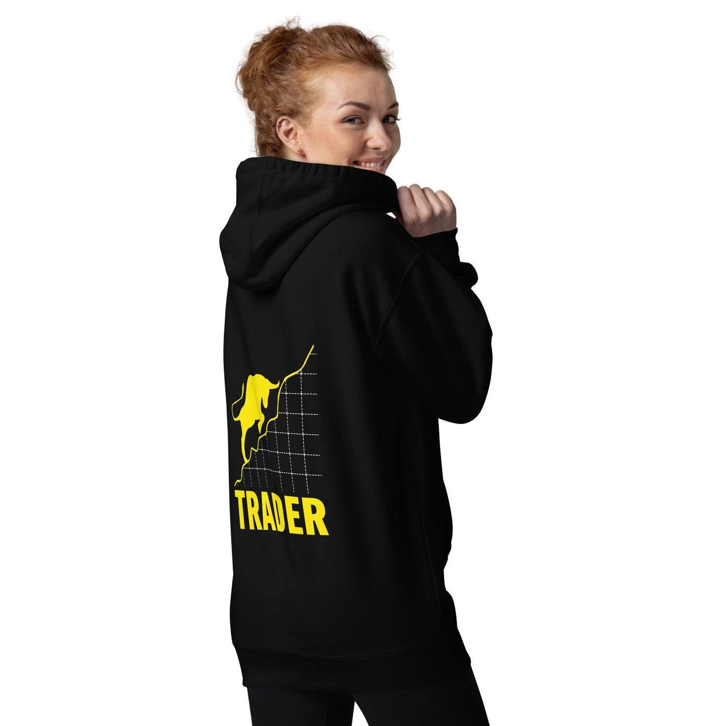 Trader - Unisex Hoodie ( Back Print ) by DarkByteGear