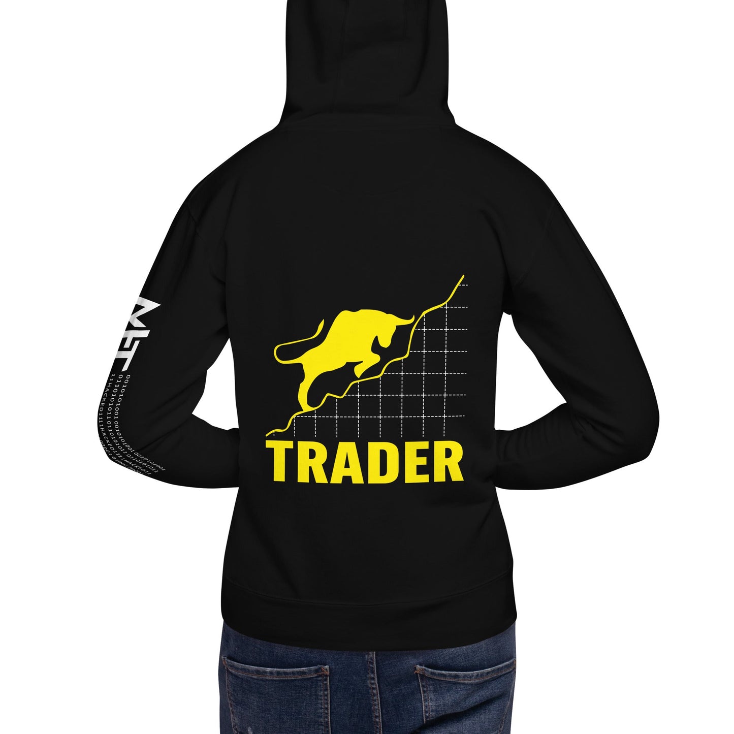 Trader - Unisex Hoodie ( Back Print ) by DarkByteGear