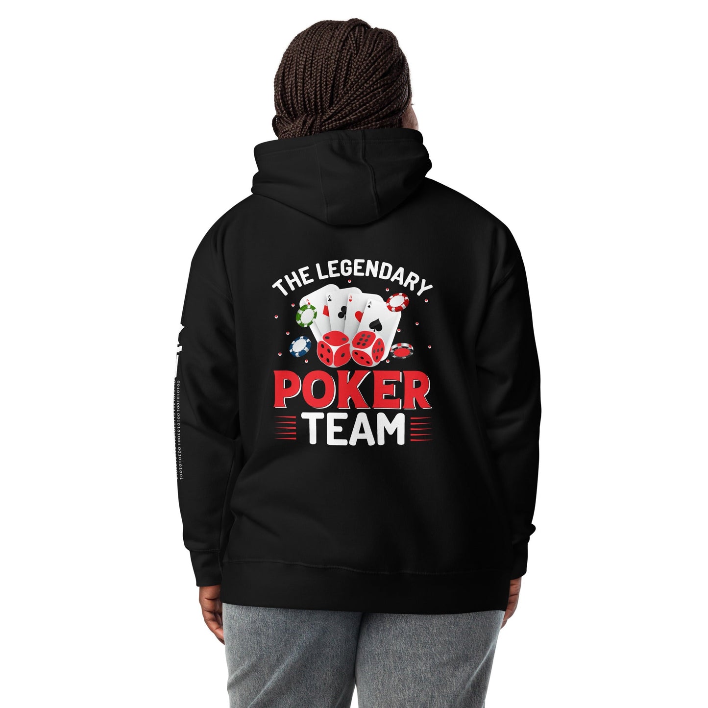 The Legendary Poker Team - Unisex Hoodie ( Back Print ) by DarkByteGear