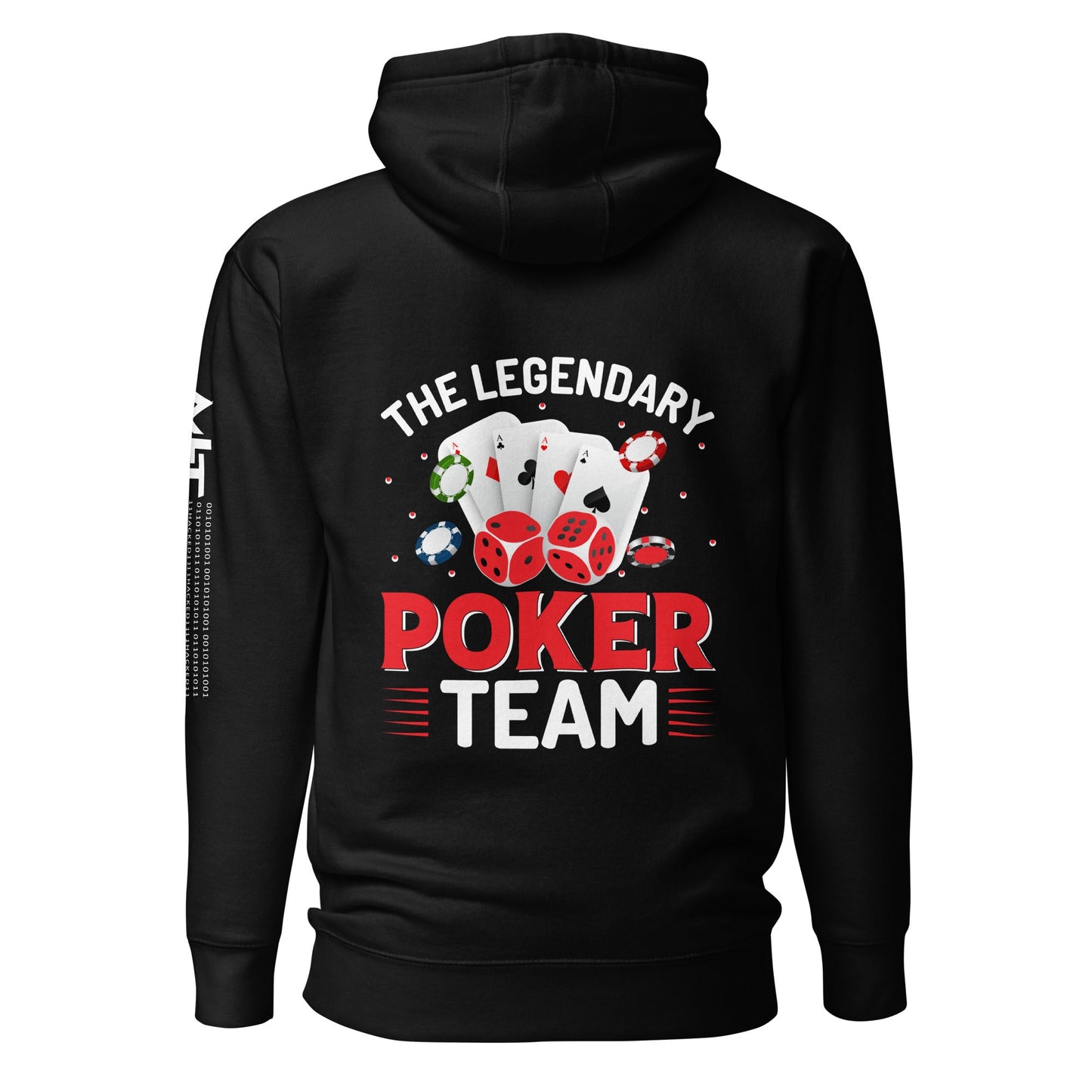 The Legendary Poker Team - Unisex Hoodie ( Back Print ) by DarkByteGear
