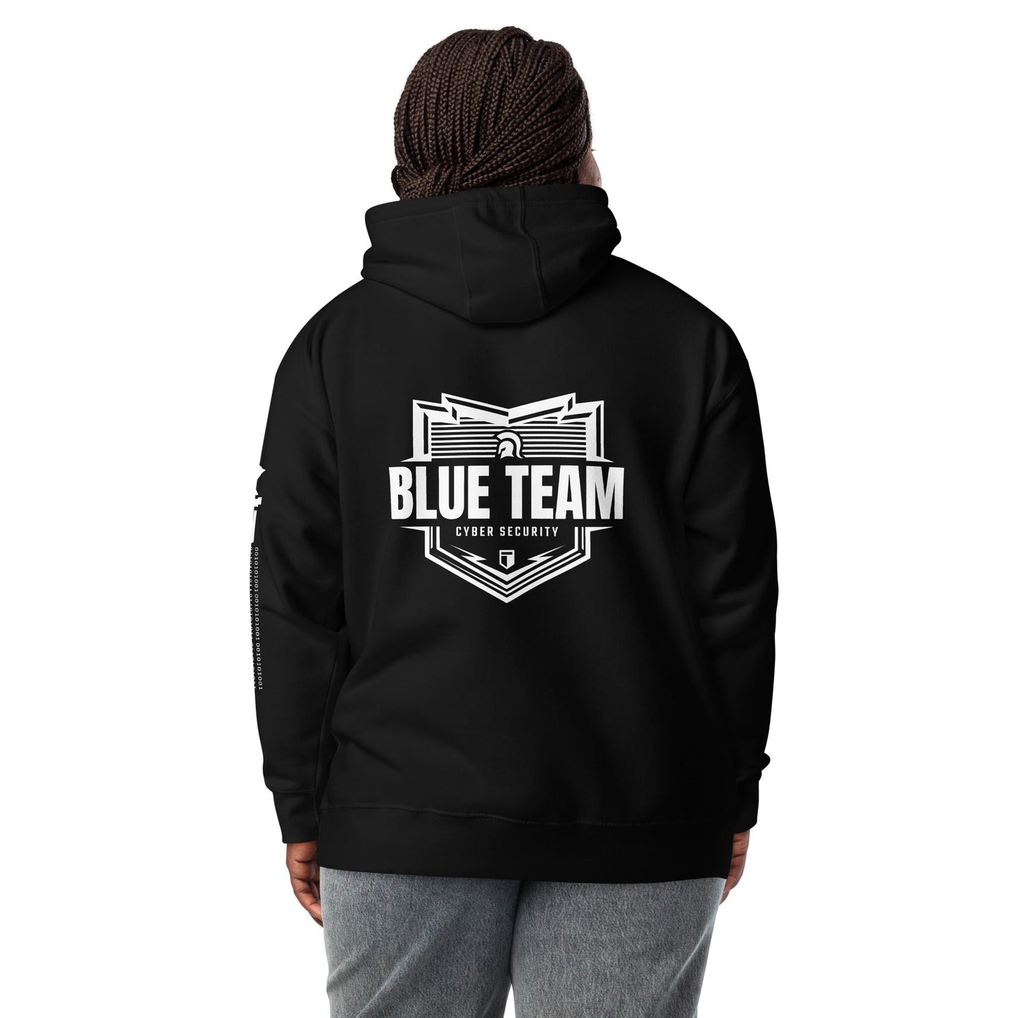 Cyber Security Blue Team V1 - Unisex Hoodie ( Back Print ) by DarkByteGear