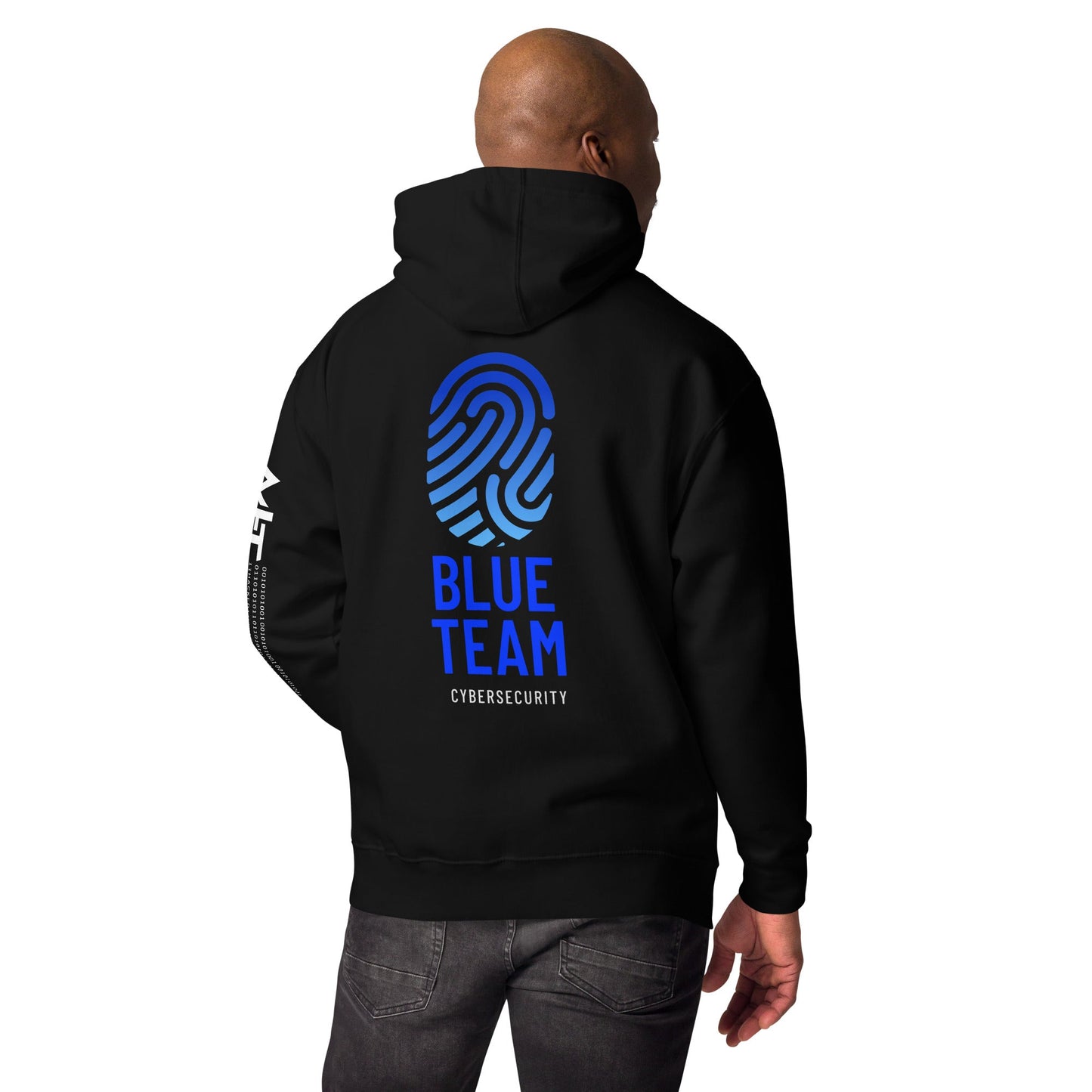 Cyber Security Blue Team v2 - Unisex Hoodie ( Back Print ) by DarkByteGear