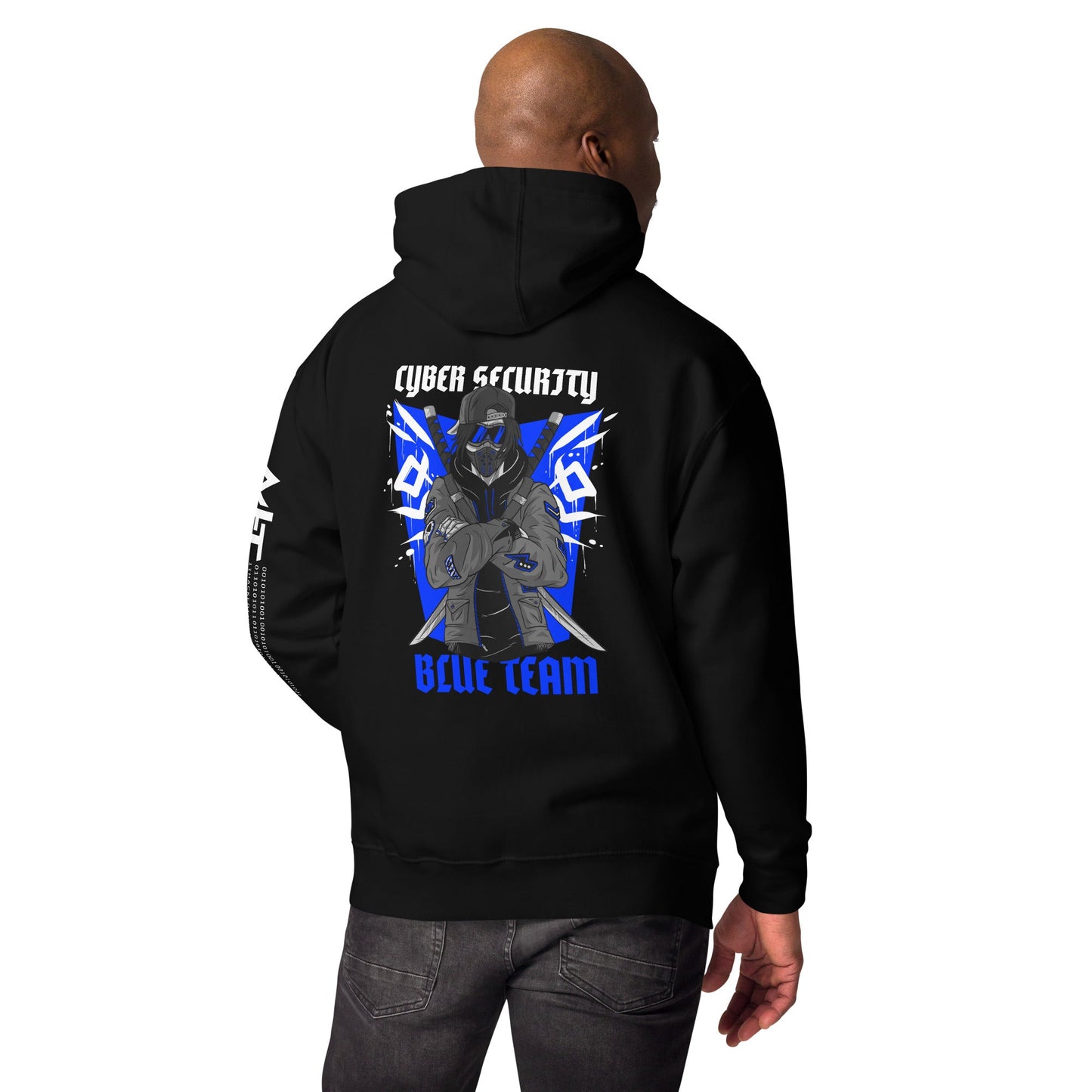 Cyber Security Blue Team V3 - Unisex Hoodie ( Back Print ) by DarkByteGear