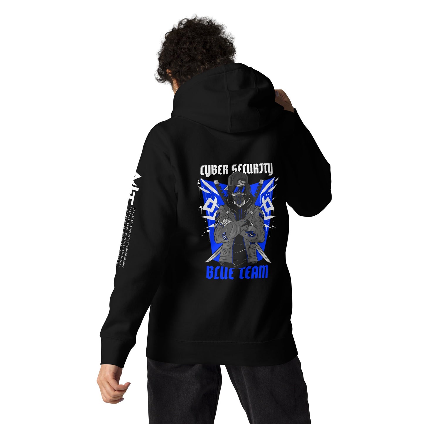 Cyber Security Blue Team V3 - Unisex Hoodie ( Back Print ) by DarkByteGear