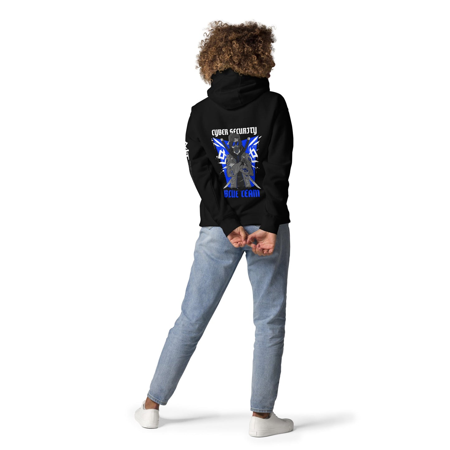 Cyber Security Blue Team V3 - Unisex Hoodie ( Back Print ) by DarkByteGear