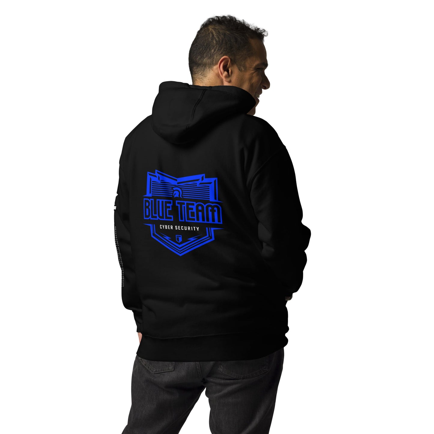 Cyber Security Blue Team 16 - Unisex Hoodie ( Back Print ) by DarkByteGear