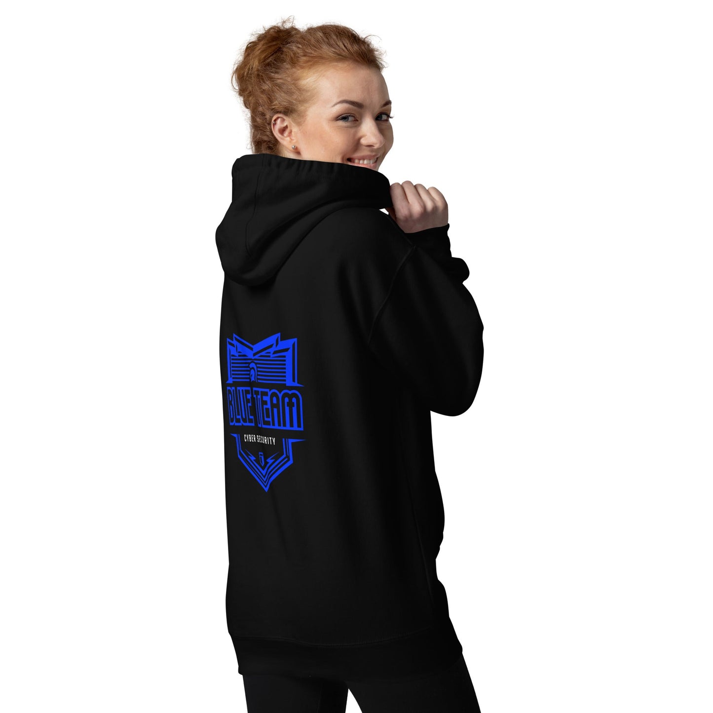 Cyber Security Blue Team 16 - Unisex Hoodie ( Back Print ) by DarkByteGear