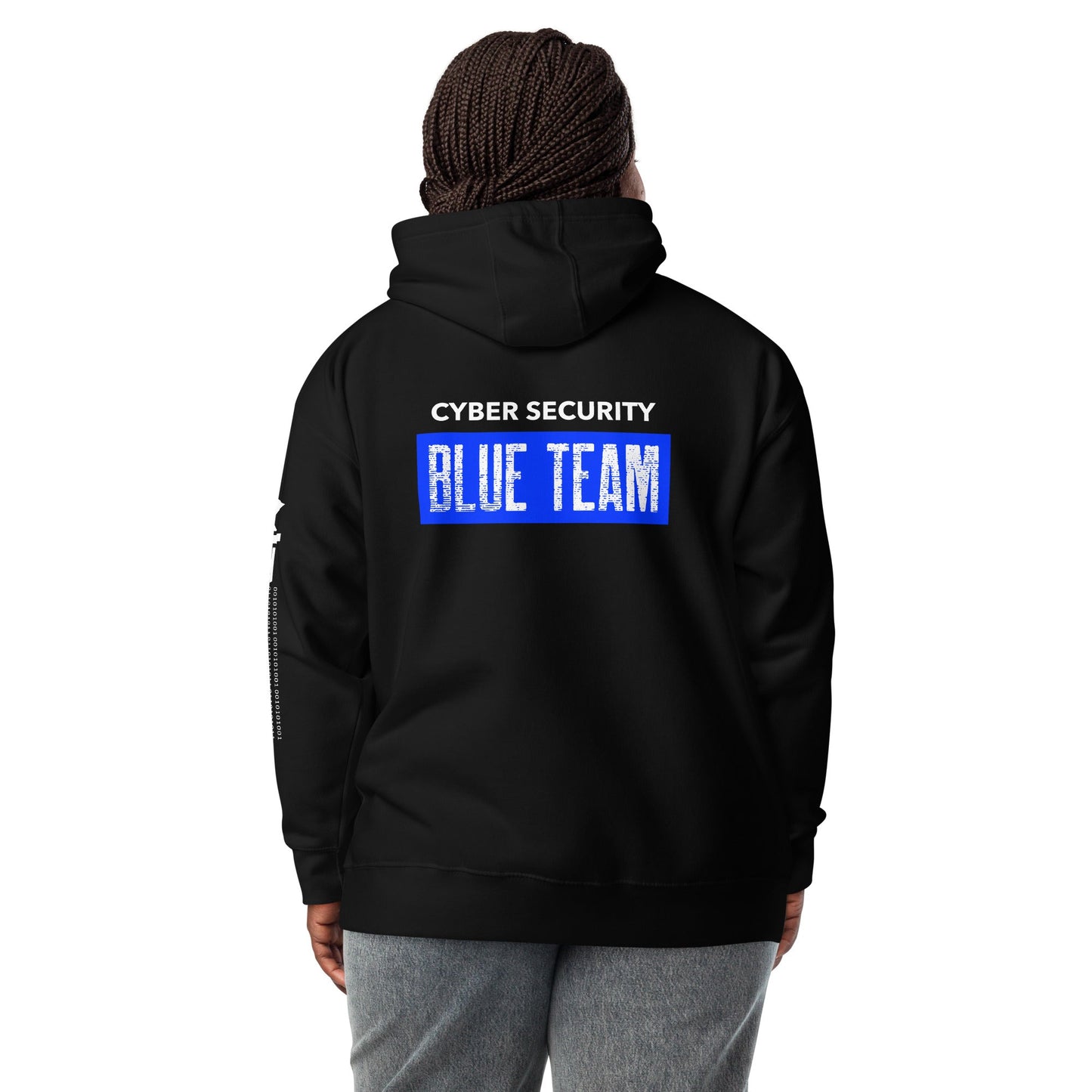 Cyber Security Blue Team V5 - Unisex Hoodie ( Back Print ) by DarkByteGear