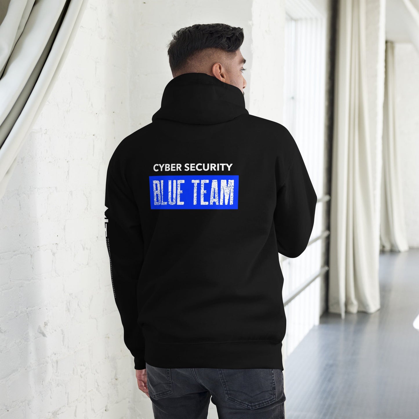Cyber Security Blue Team V5 - Unisex Hoodie ( Back Print ) by DarkByteGear
