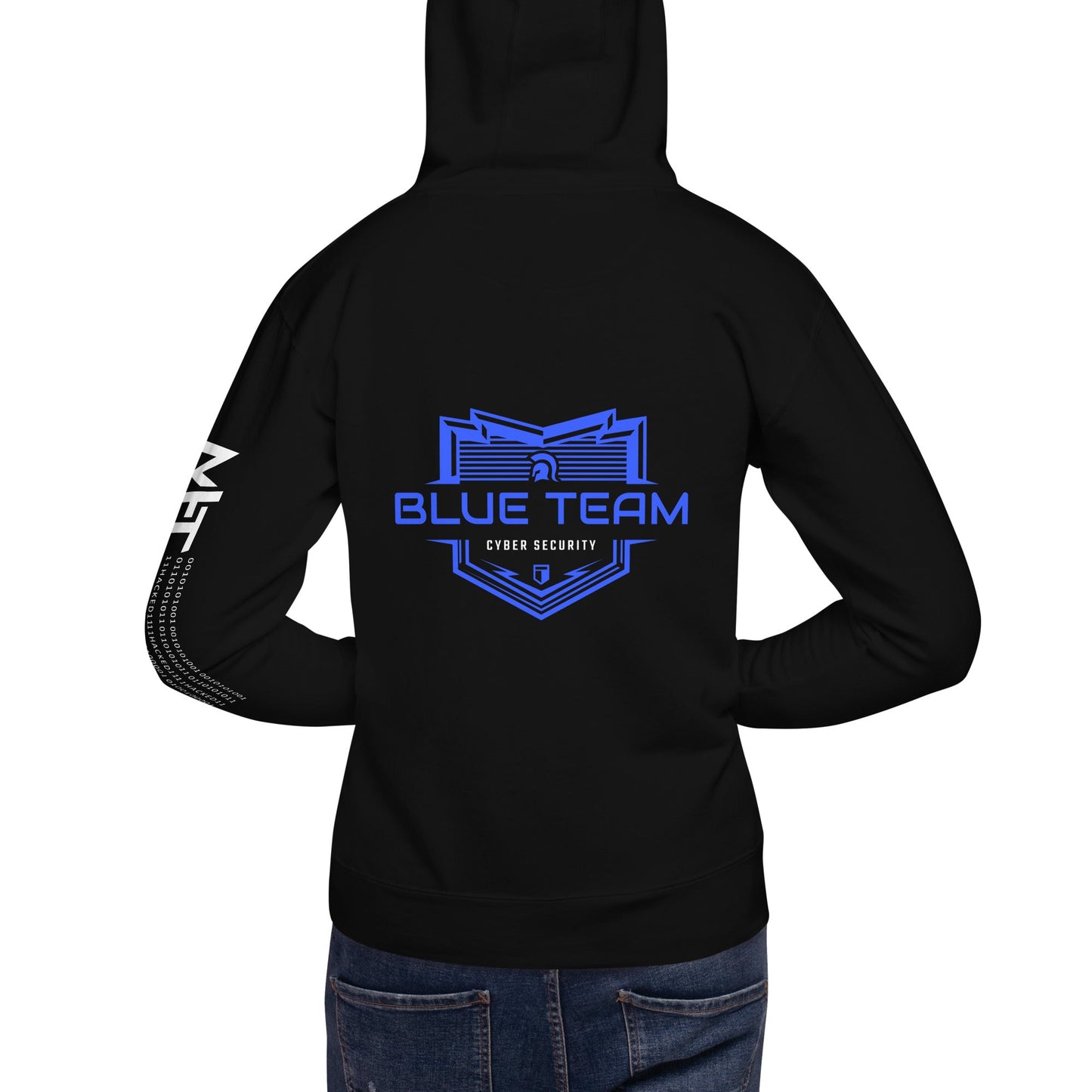 Cyber Security Blue Team V17 - Unisex Hoodie ( Back Print ) by DarkByteGear