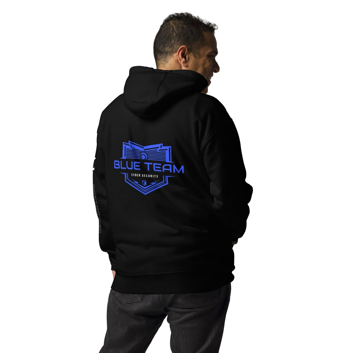 Cyber Security Blue Team V17 - Unisex Hoodie ( Back Print ) by DarkByteGear