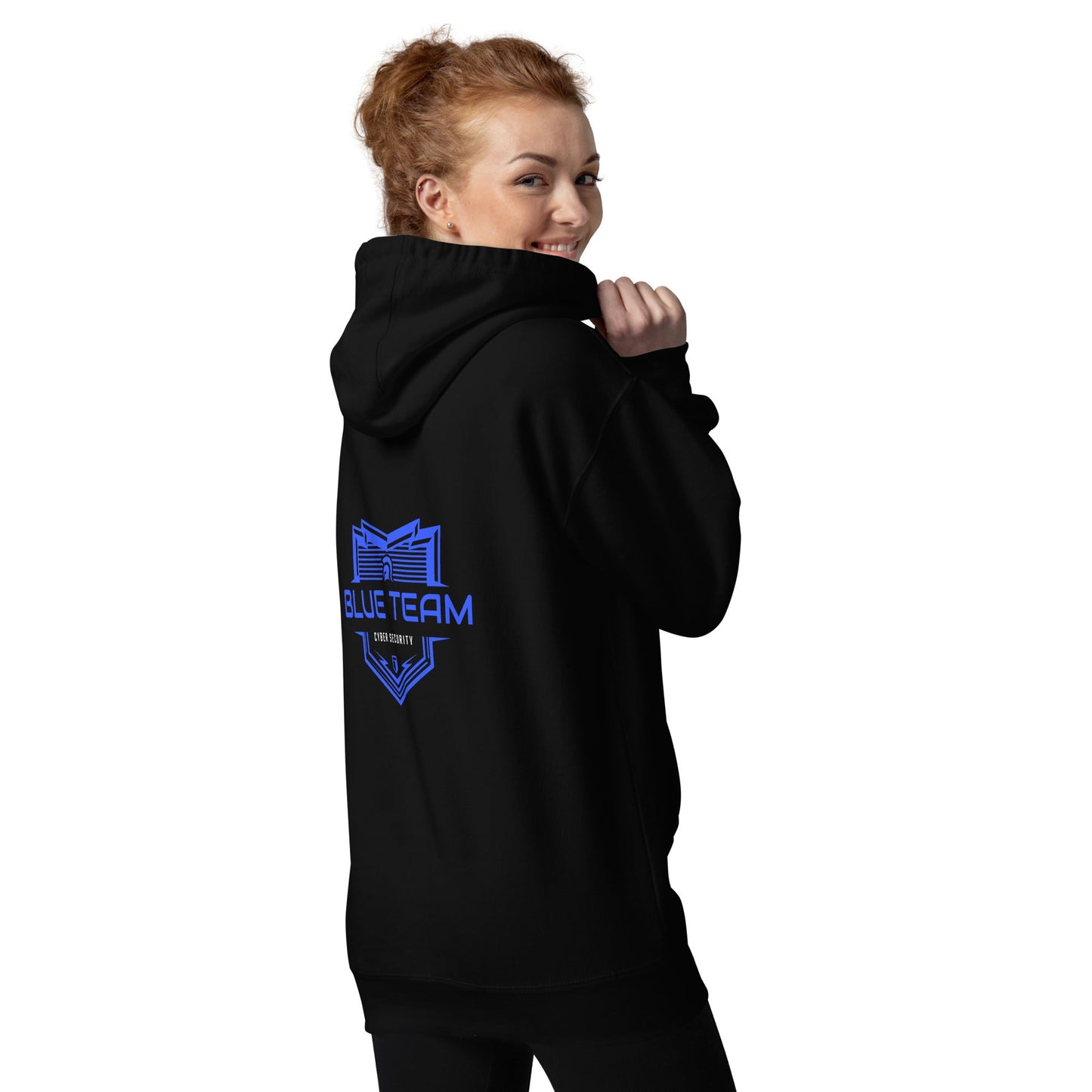 Cyber Security Blue Team V17 - Unisex Hoodie ( Back Print ) by DarkByteGear