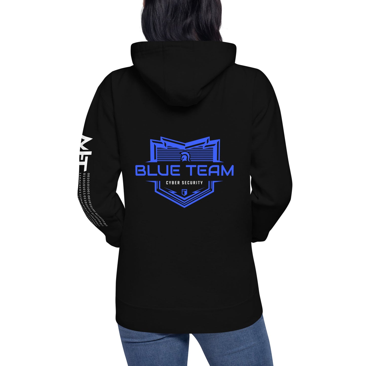 Cyber Security Blue Team V17 - Unisex Hoodie ( Back Print ) by DarkByteGear