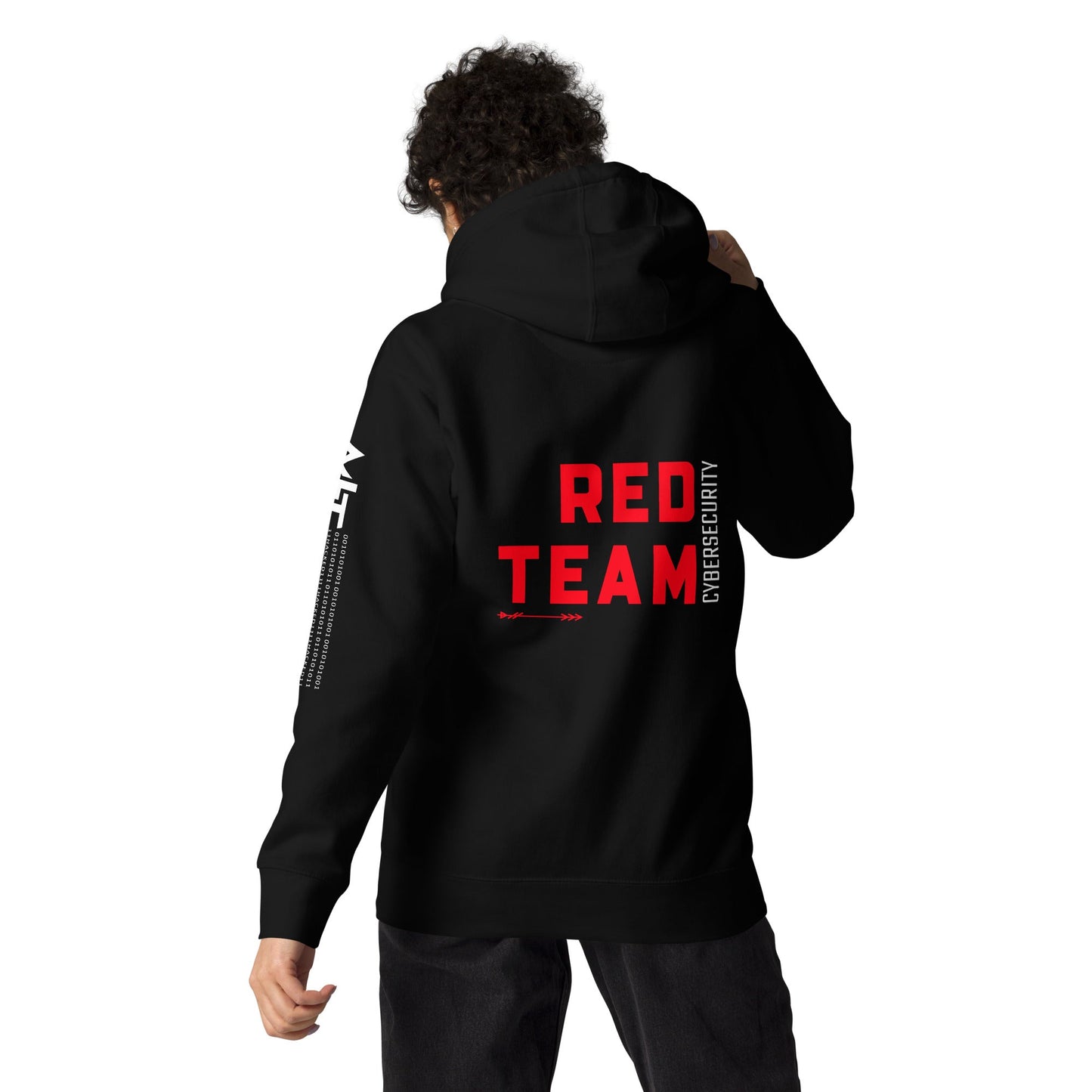 Cyber Security Red Team V8 - Unisex Hoodie ( Back Print ) by DarkByteGear