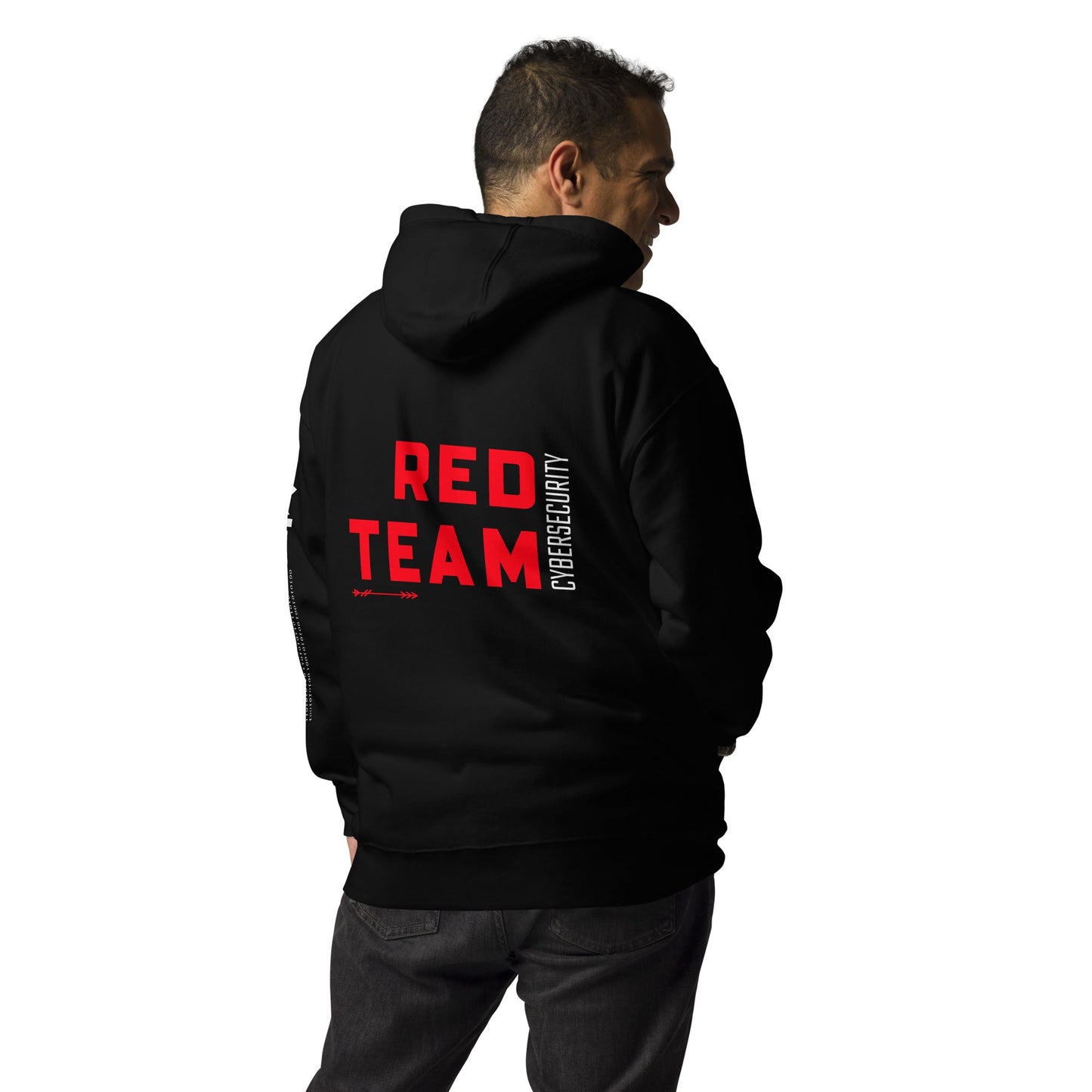 Cyber Security Red Team V8 - Unisex Hoodie ( Back Print ) by DarkByteGear