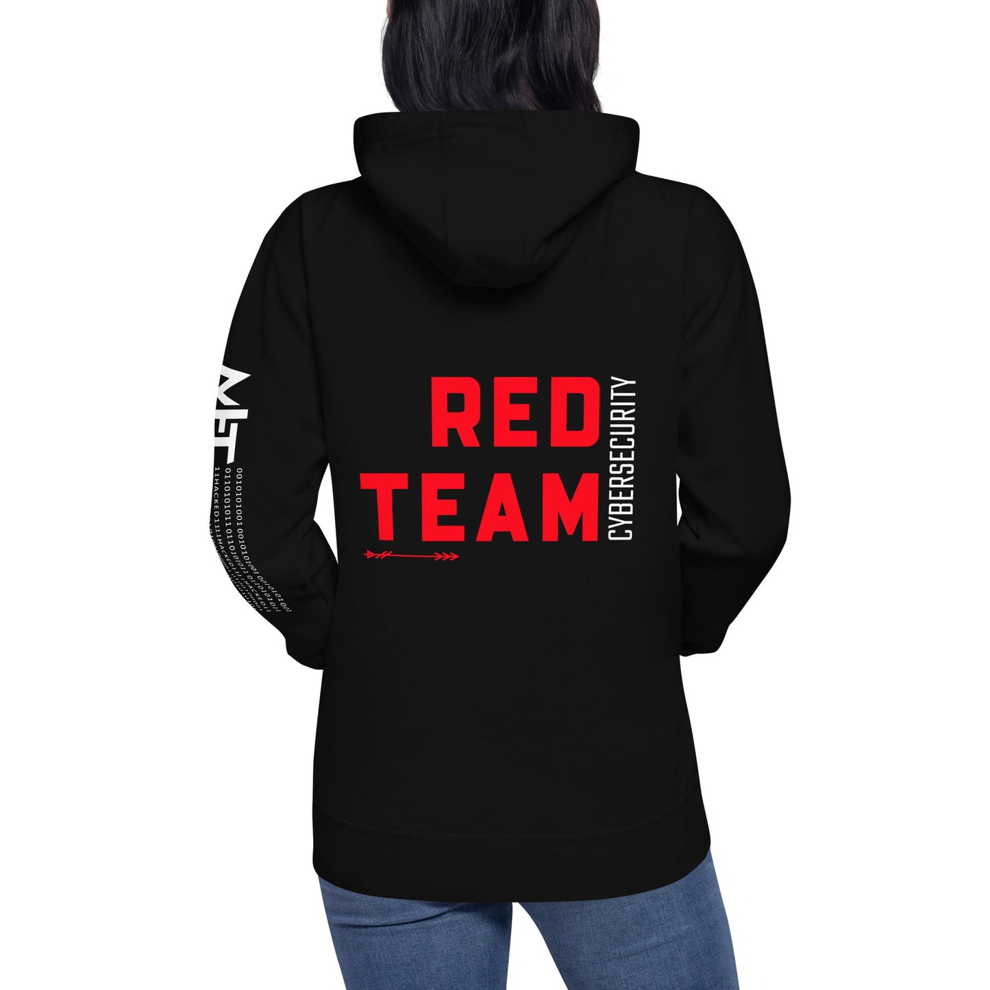 Cyber Security Red Team V8 - Unisex Hoodie ( Back Print ) by DarkByteGear
