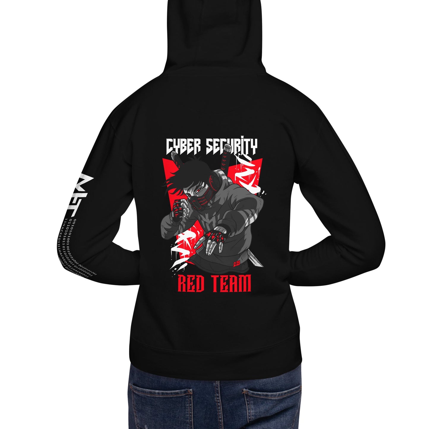 Cyber Security Red Team V3 - Unisex Hoodie ( Back Print ) by DarkByteGear