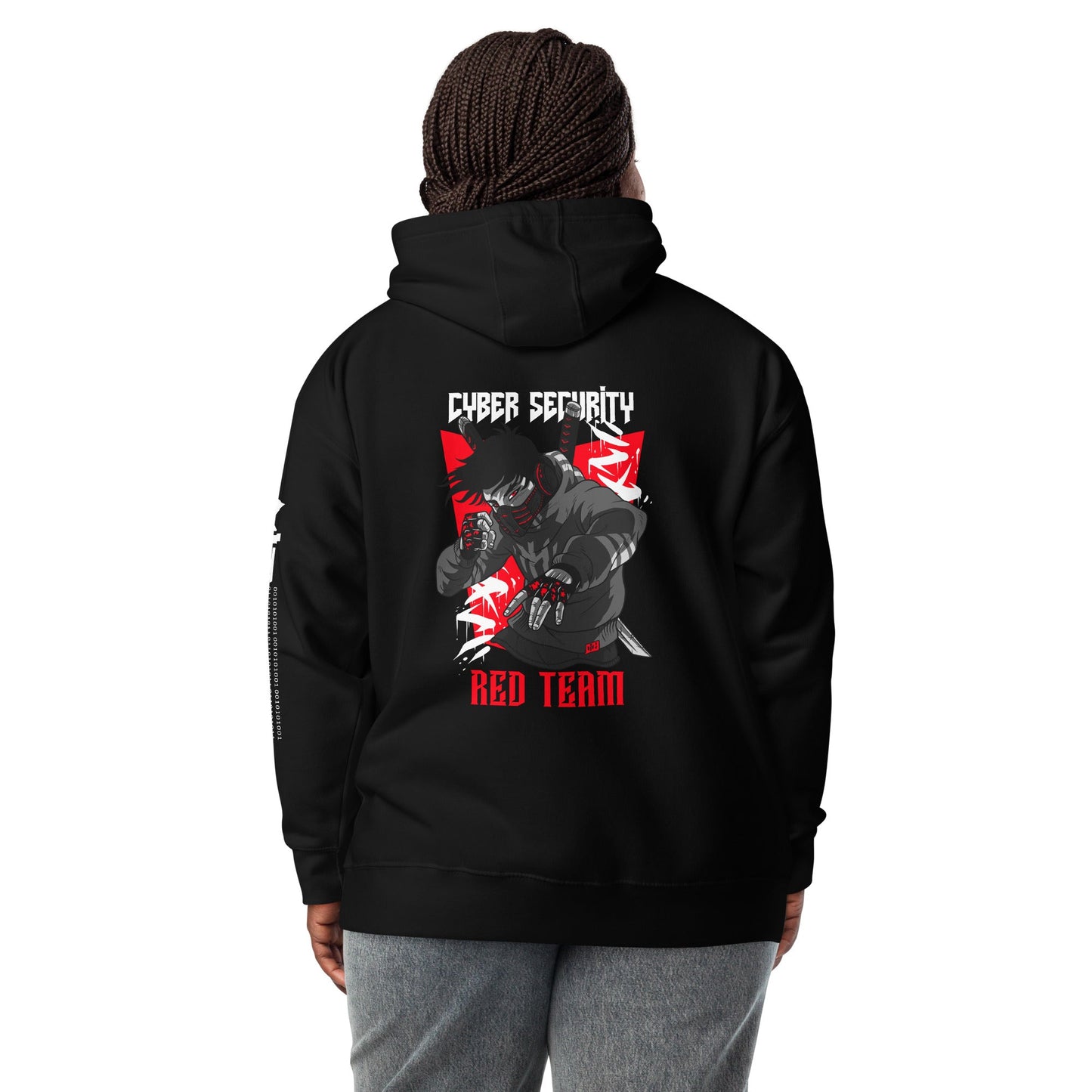Cyber Security Red Team V3 - Unisex Hoodie ( Back Print ) by DarkByteGear