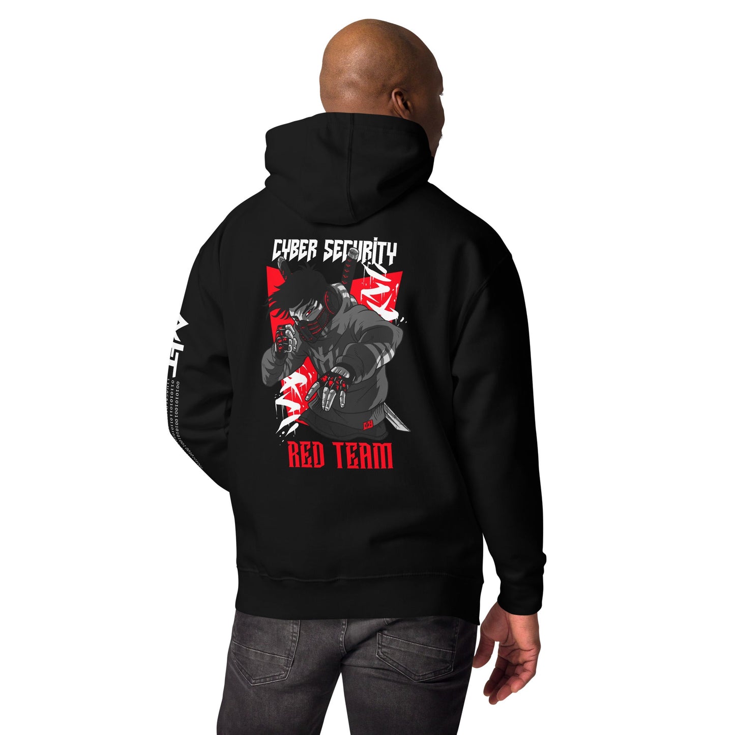 Cyber Security Red Team V3 - Unisex Hoodie ( Back Print ) by DarkByteGear