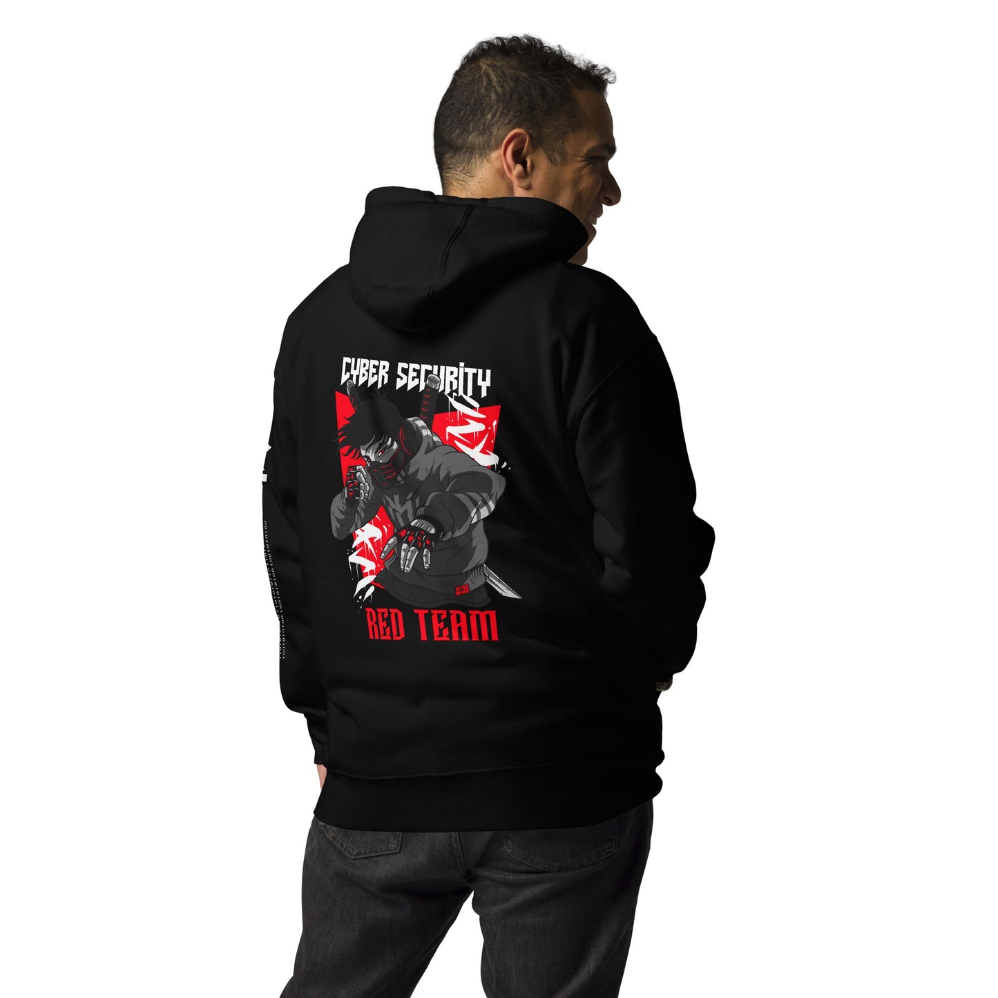 Cyber Security Red Team V3 - Unisex Hoodie ( Back Print ) by DarkByteGear