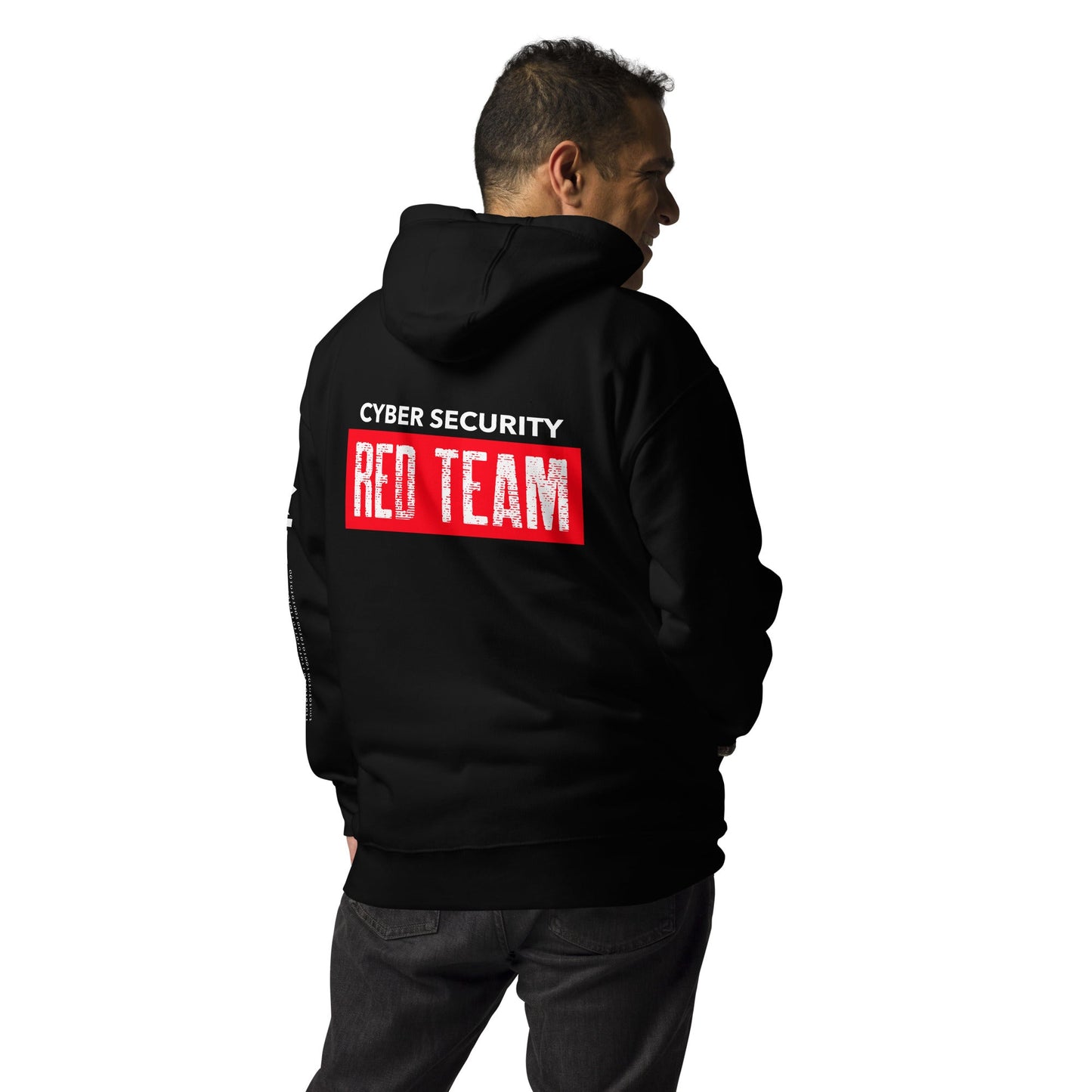 Cyber Security Red Team V1 - Unisex Hoodie ( Back Print ) by DarkByteGear