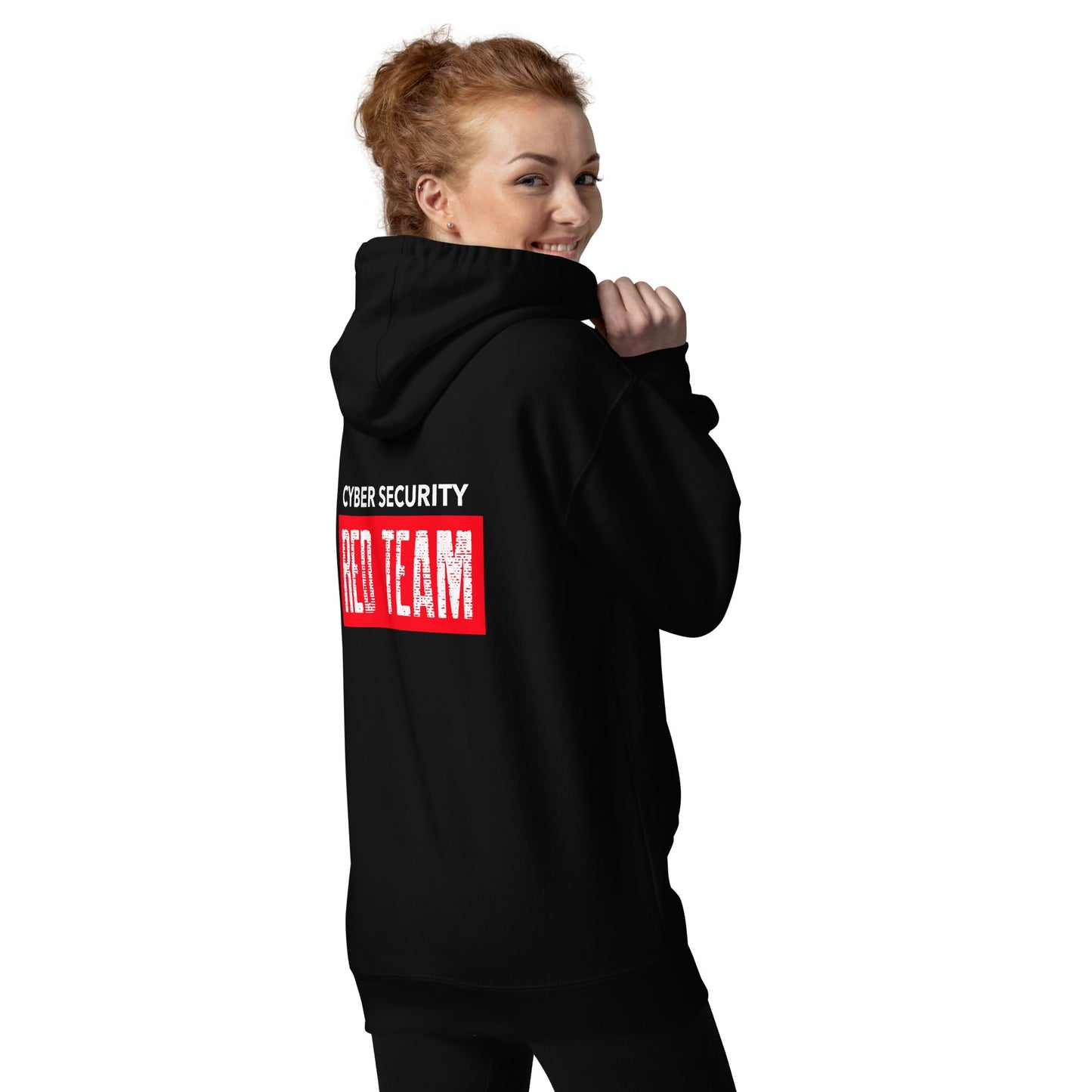 Cyber Security Red Team V1 - Unisex Hoodie ( Back Print ) by DarkByteGear