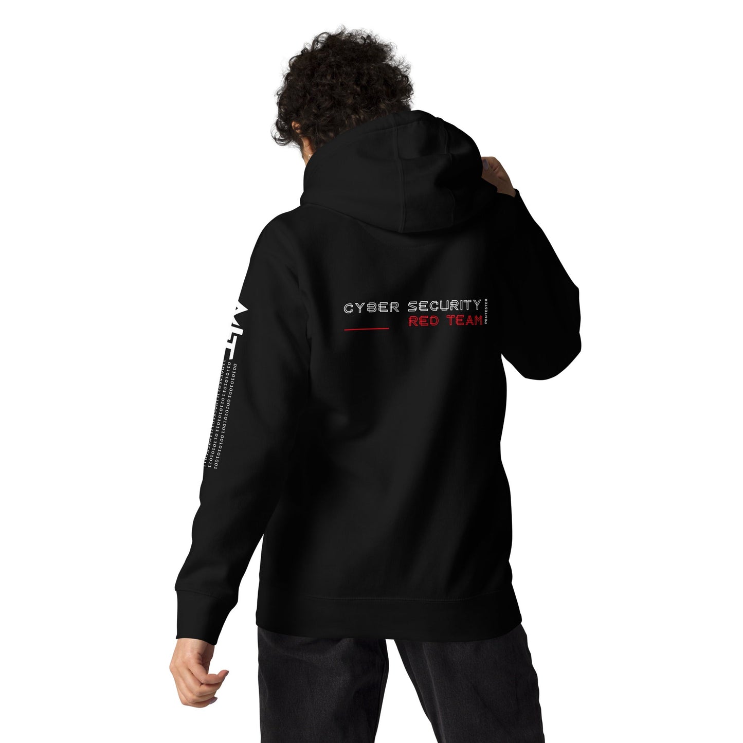 Cyber Security Red Team V2 - Unisex Hoodie ( Back Print ) by DarkByteGear