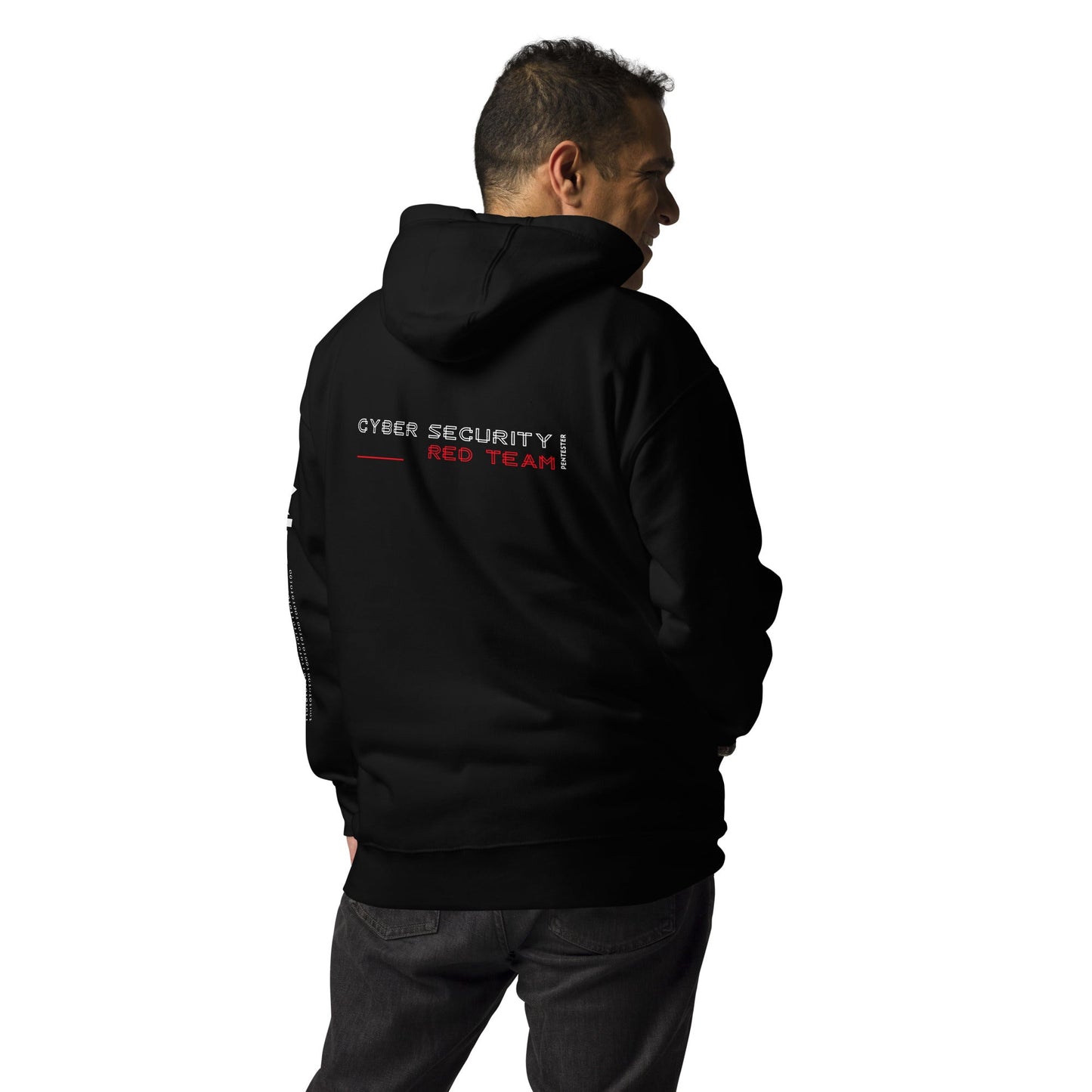 Cyber Security Red Team V2 - Unisex Hoodie ( Back Print ) by DarkByteGear