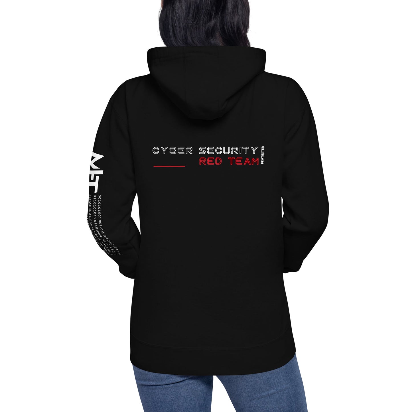 Cyber Security Red Team V2 - Unisex Hoodie ( Back Print ) by DarkByteGear