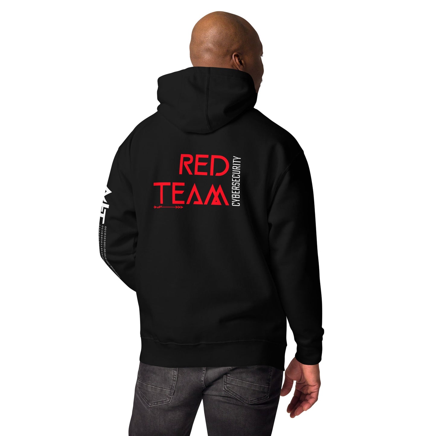 Cyber Security Red Team V4 - Unisex Hoodie ( Back Print ) by DarkByteGear