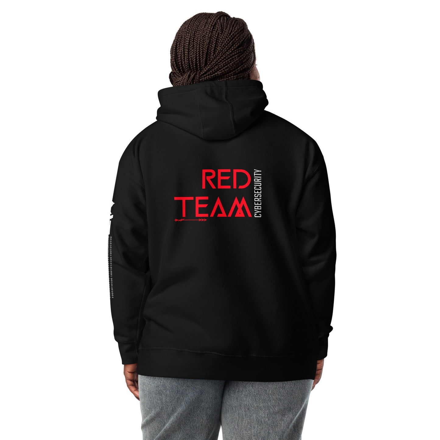 Cyber Security Red Team V4 - Unisex Hoodie ( Back Print ) by DarkByteGear