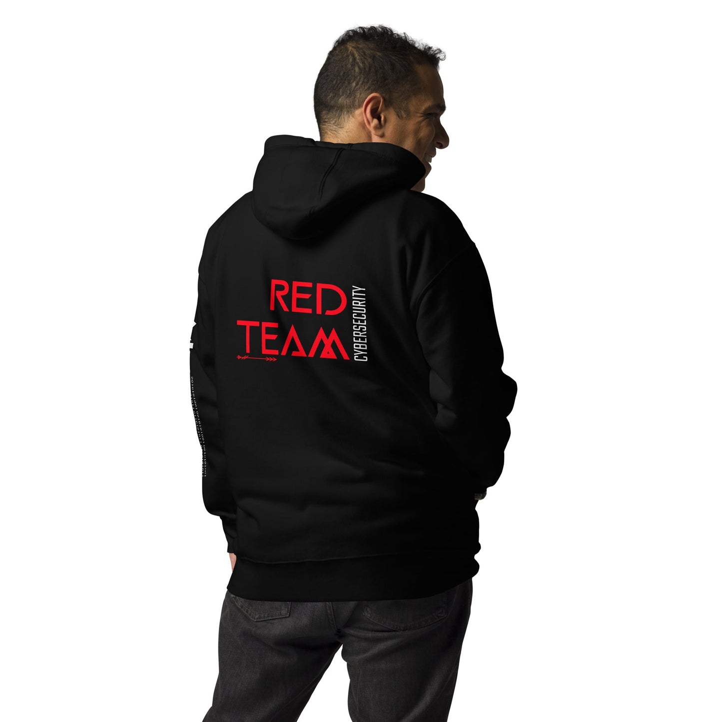 Cyber Security Red Team V4 - Unisex Hoodie ( Back Print ) by DarkByteGear