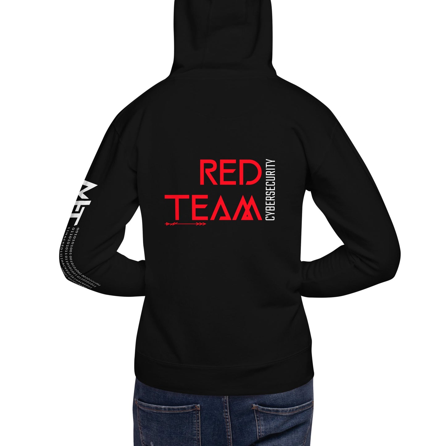 Cyber Security Red Team V4 - Unisex Hoodie ( Back Print ) by DarkByteGear