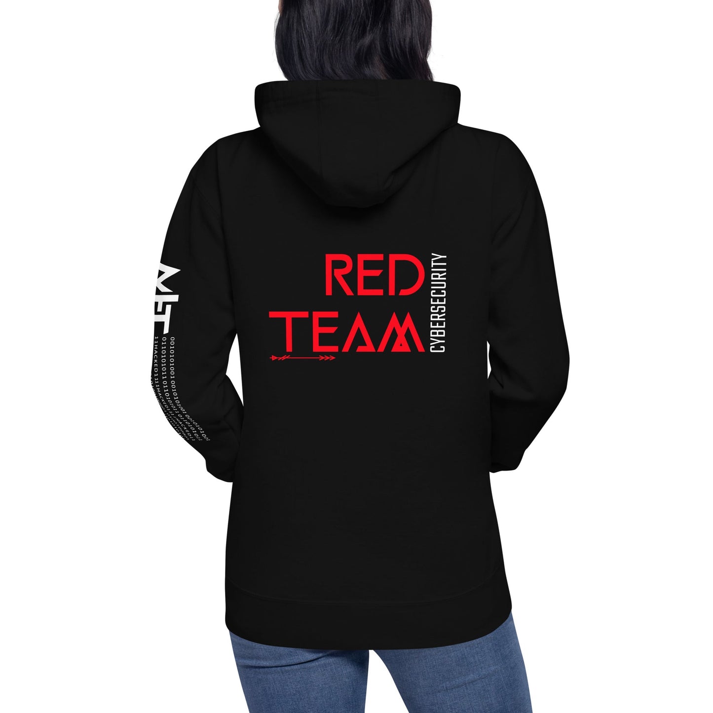 Cyber Security Red Team V4 - Unisex Hoodie ( Back Print ) by DarkByteGear