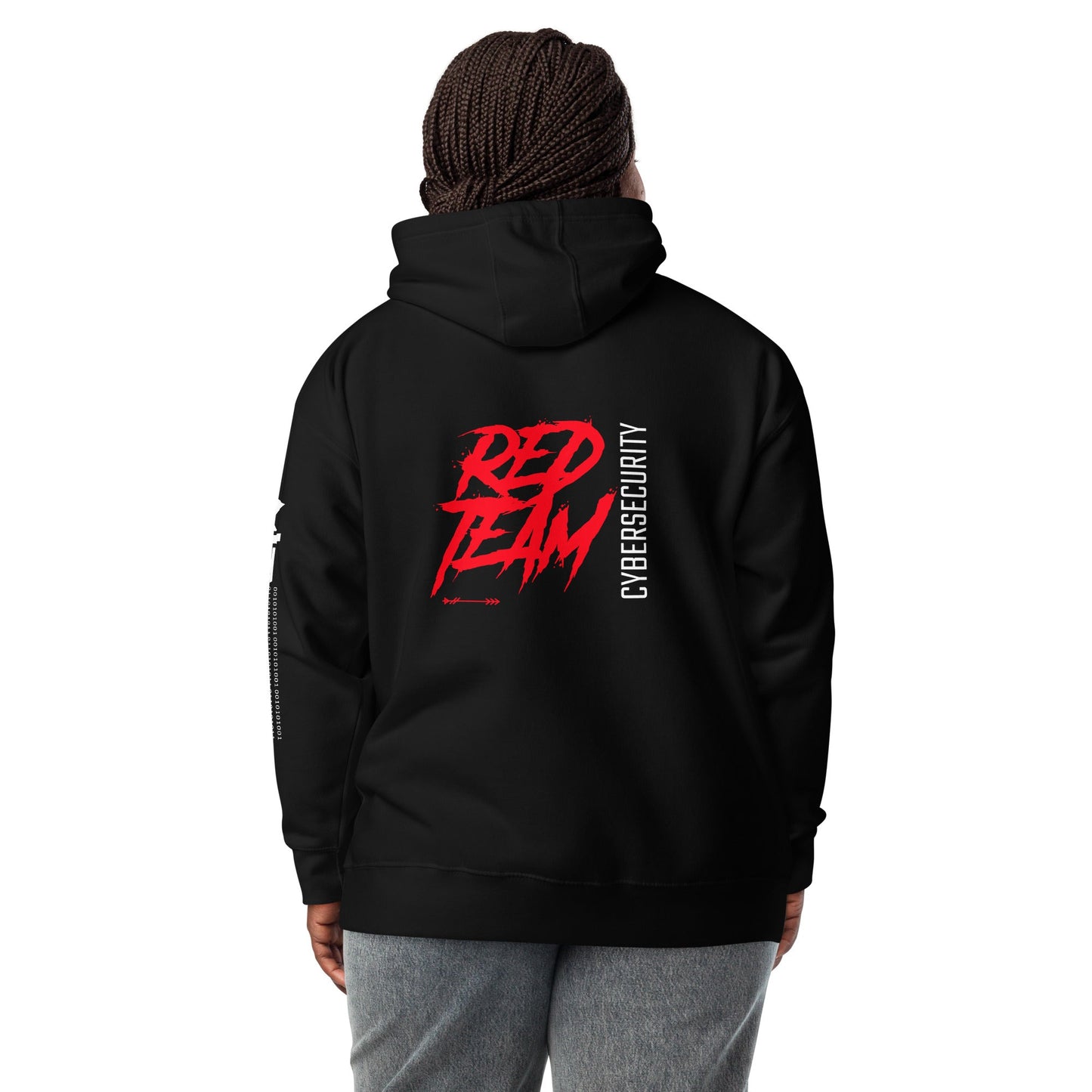 Cyber Security Red Team V6 - Unisex Hoodie ( Back Print ) by DarkByteGear